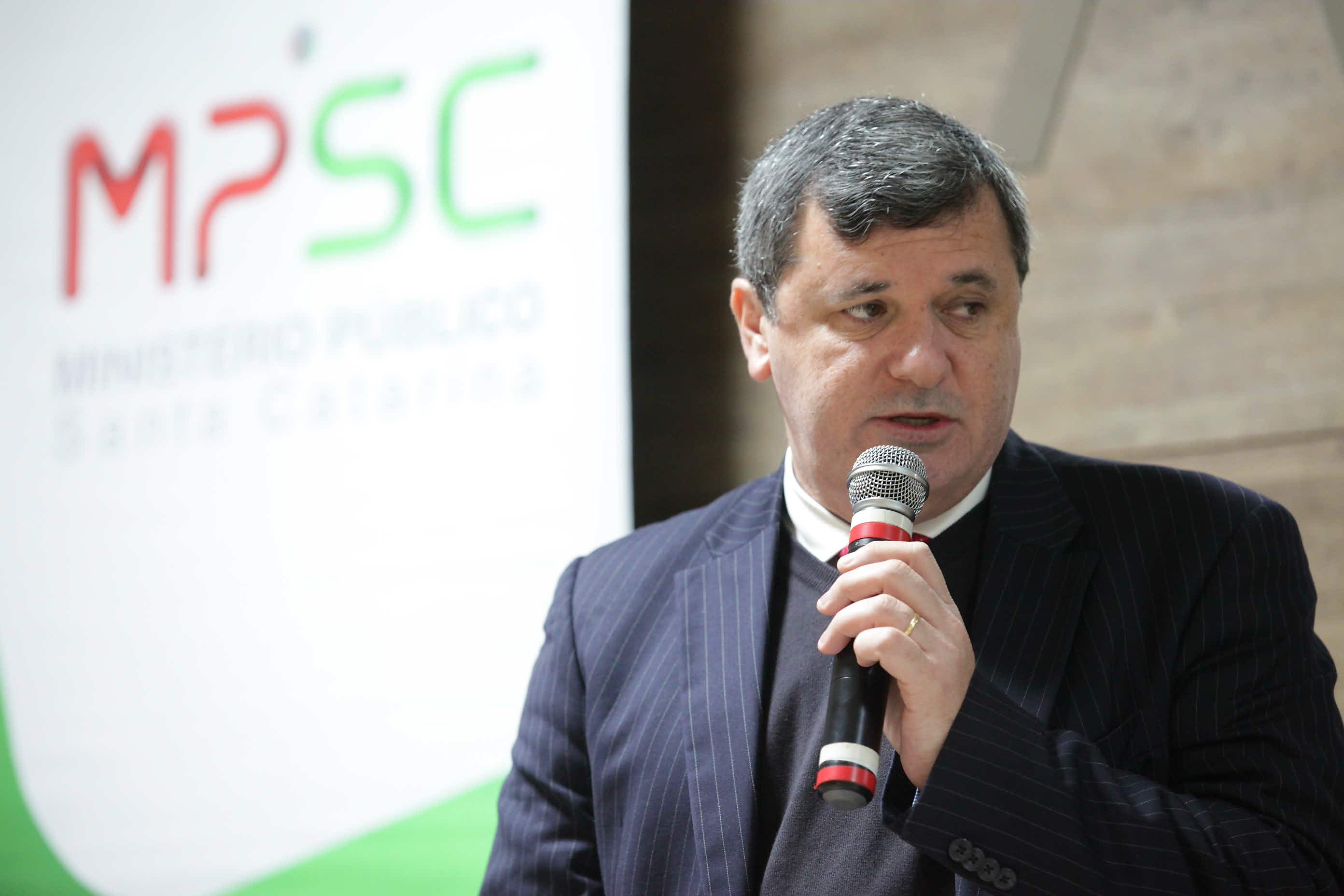 Fábio Trajano - subprocurador de assuntos institucionais do MPF. Seminários Unindo Forças - Ministério Público de Santa Catarina