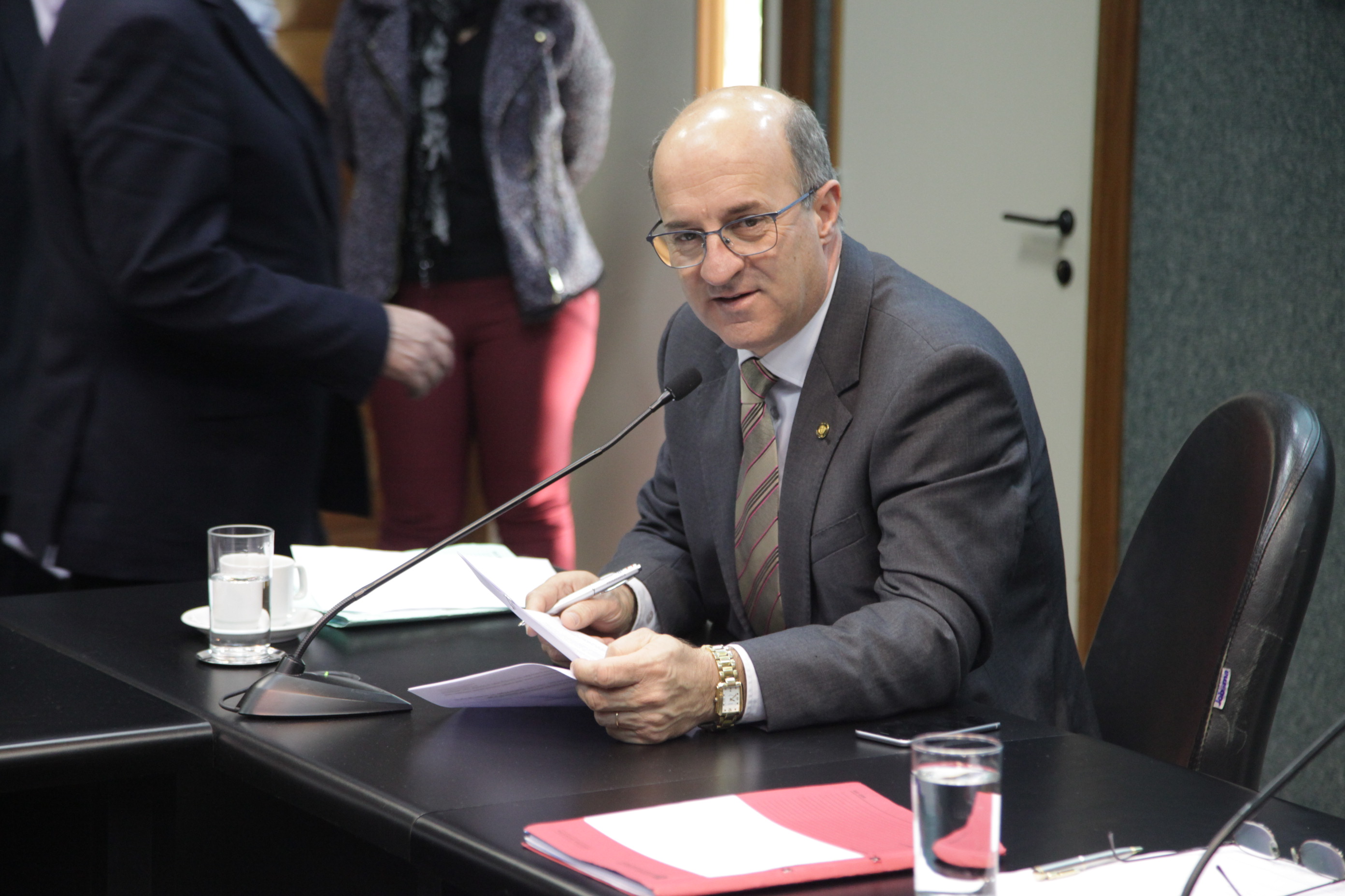 Deputado José Milton Scheffer (PP) em Comissão de Finanças  e Tributação.