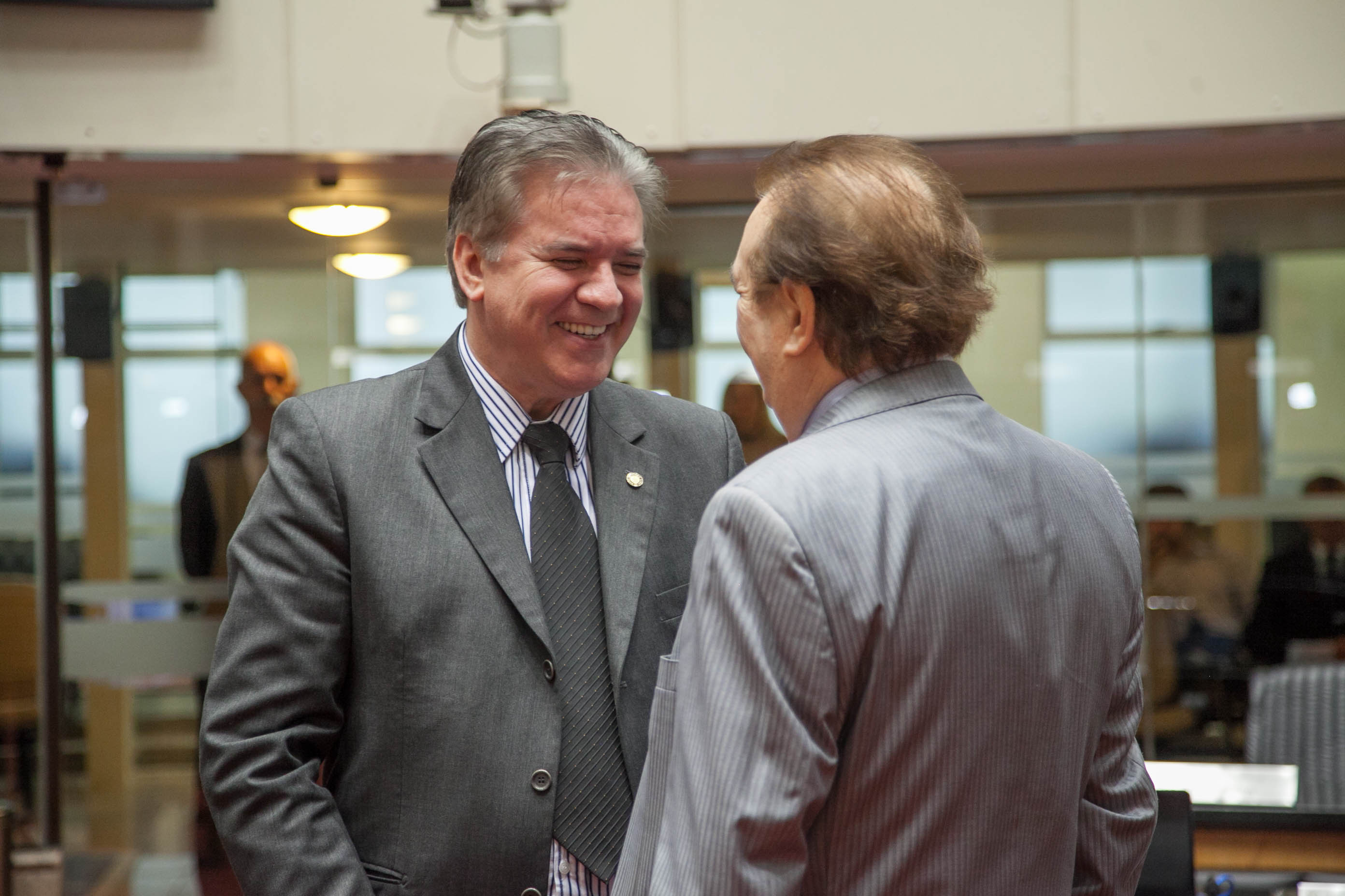 Deputado César Valduga (PCdoB) e Deputado Narcizo Parisotto (PTB) em Sessão Ordinária