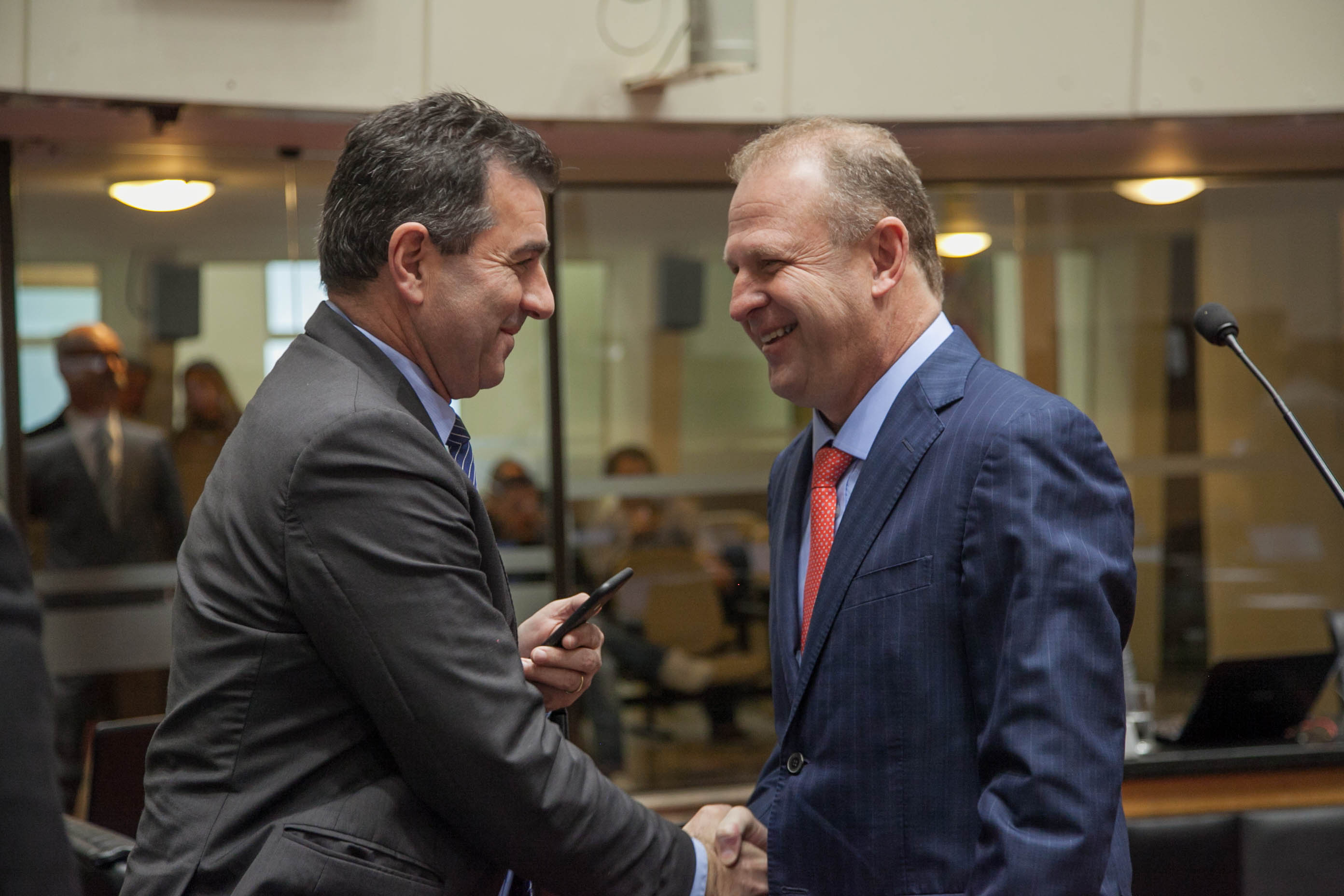 Deputado Valdir Cobalchini (PMDB) e Deputado Gelson Merisio (PSD) em Sessão Ordinária