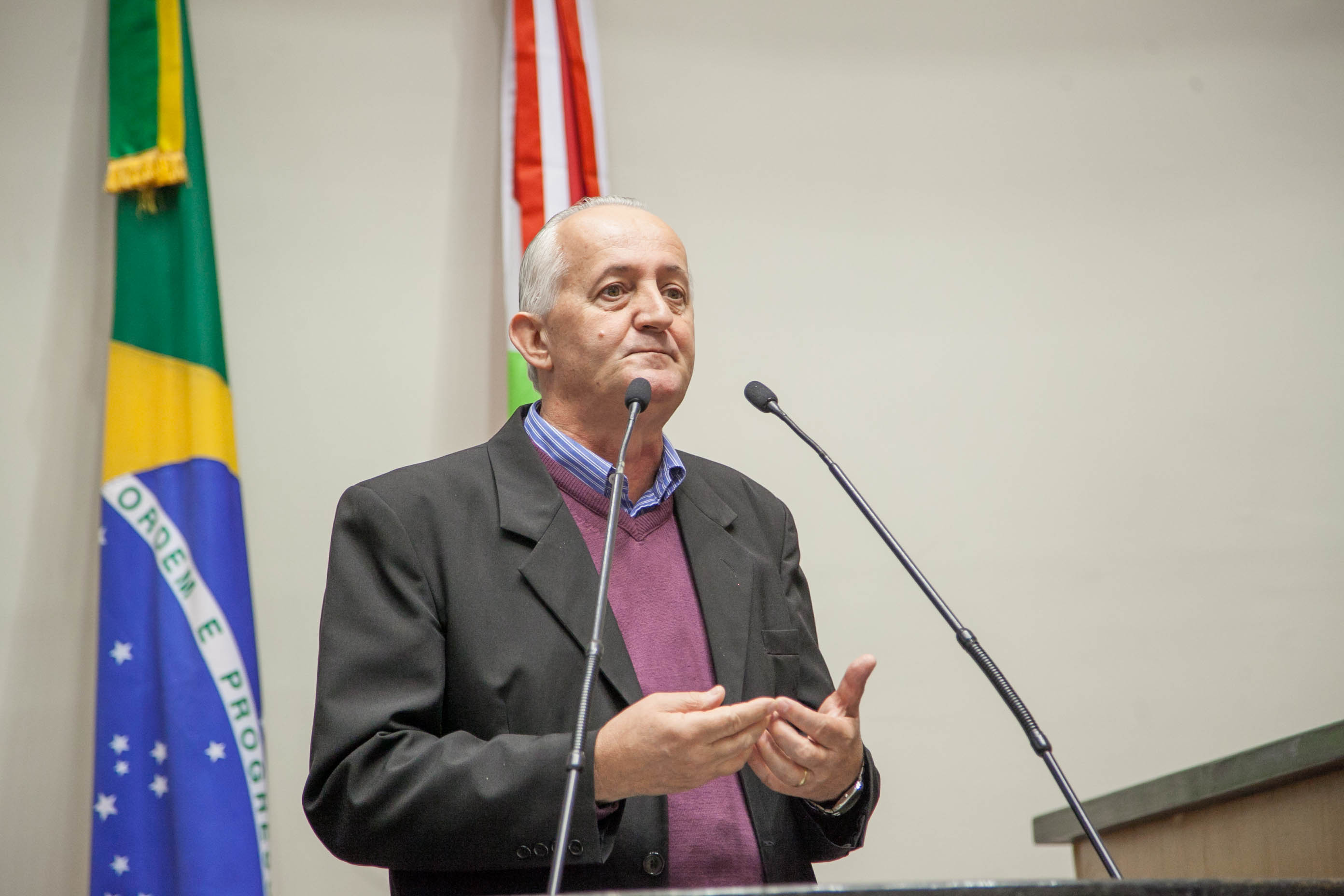 José Walter Dresch, Presidente da Federação dos Trabalhadores na Agricultura do Estado de Santa Catarina em Sessão Ordinária