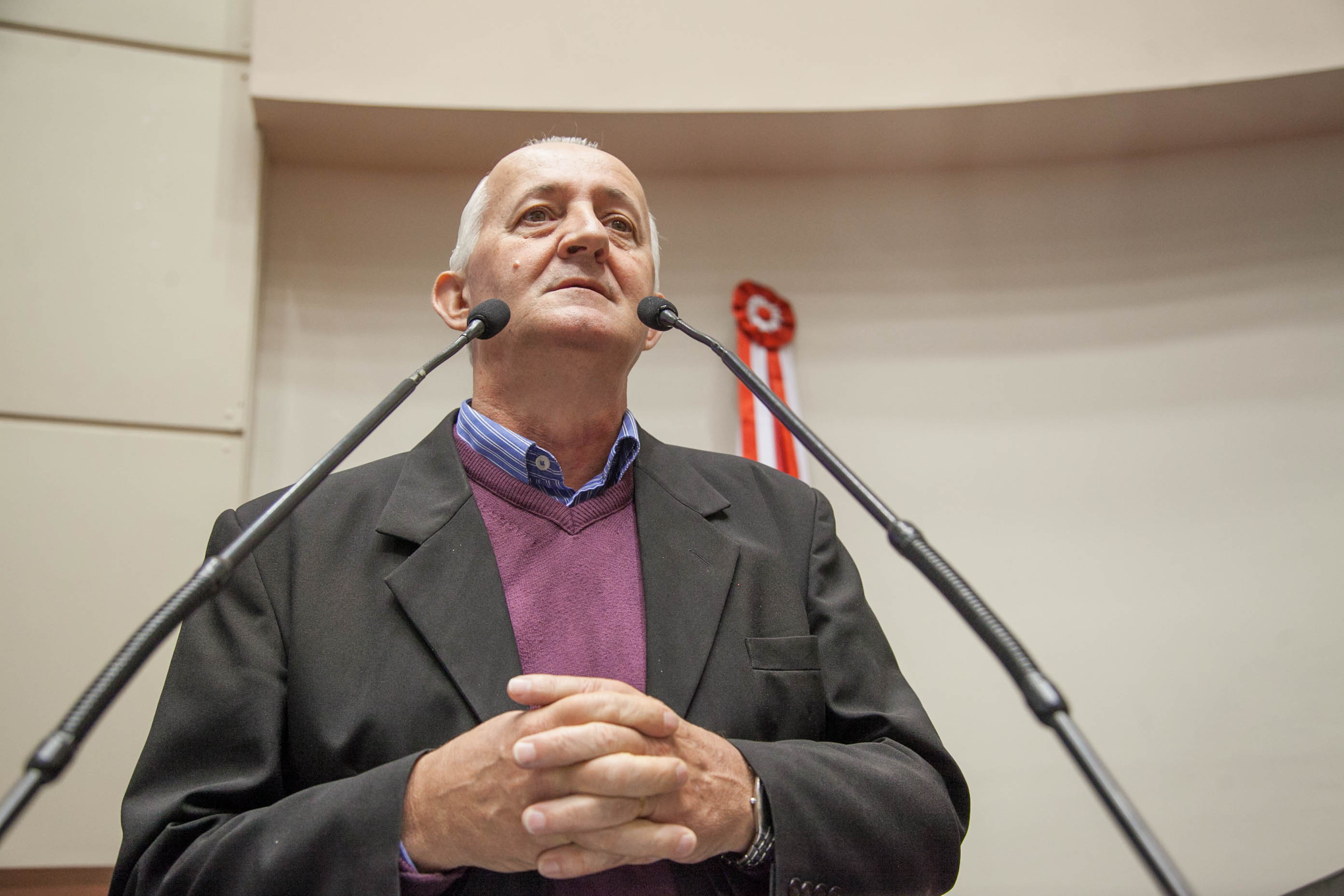 José Walter Dresch, Presidente da Federação dos Trabalhadores na Agricultura do Estado de Santa Catarina em Sessão Ordinária