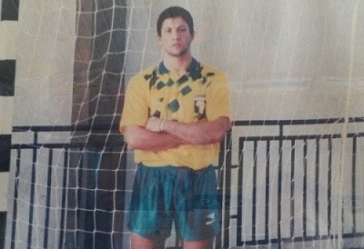 O ex-jogador de handebol, com o uniforme da seleção brasileira