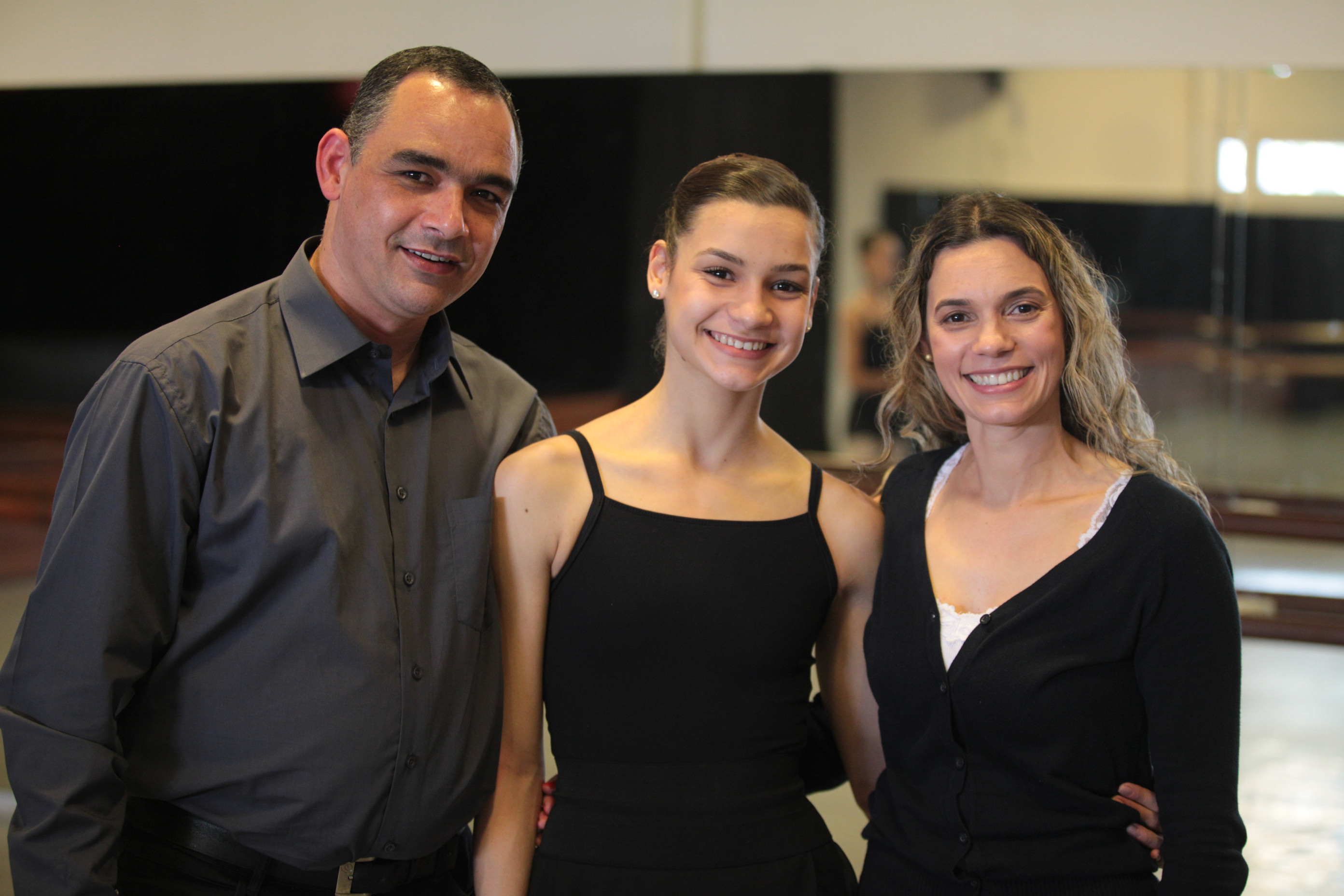 Catarinense no Bolshoi - Shirley e seus pais