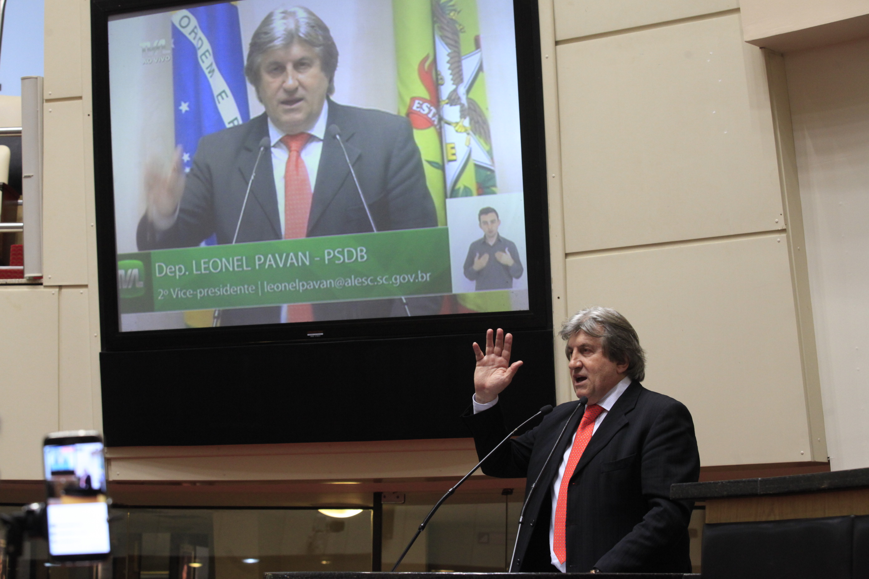 Sessão Ordinária. Deputado Leonel Pavan (PSDB)