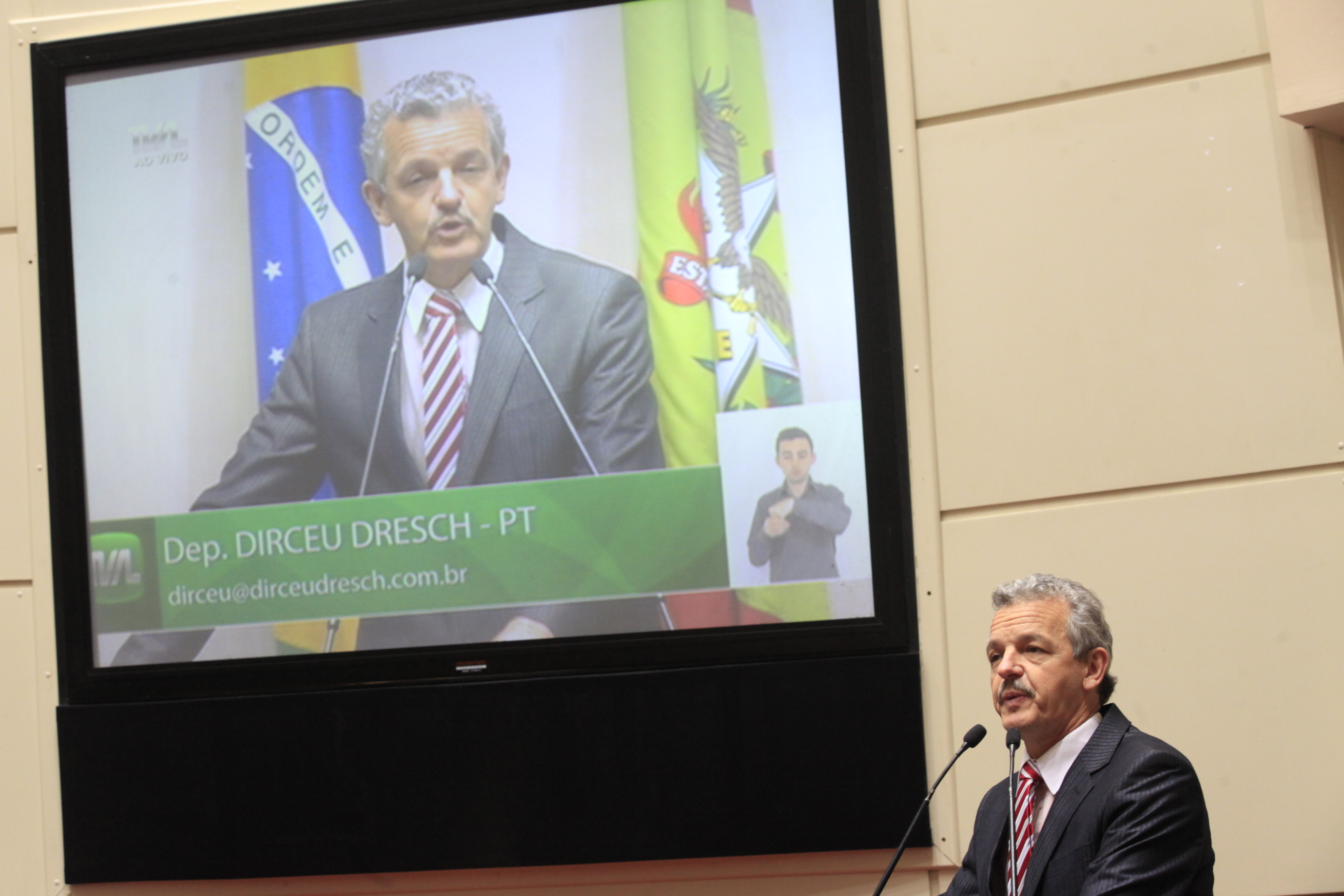 Sessão Ordinária. Deputado Dirceu Dresch (PT)