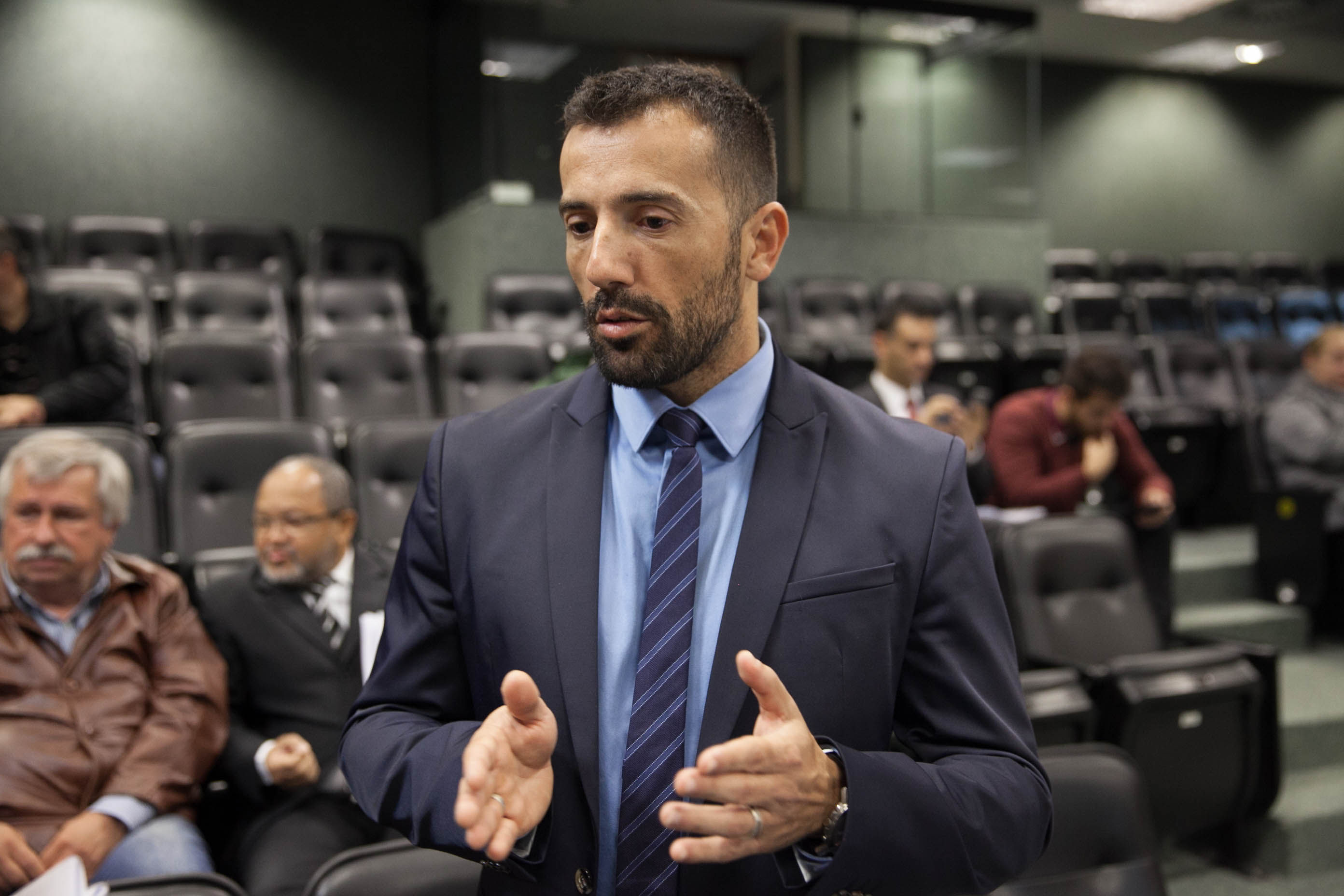 Deputado Patrício Destro (PSB) em Audiência Pública - Direito à Complementação da Aposentadoria dos Trabalhadores do Porto de Imbituba.