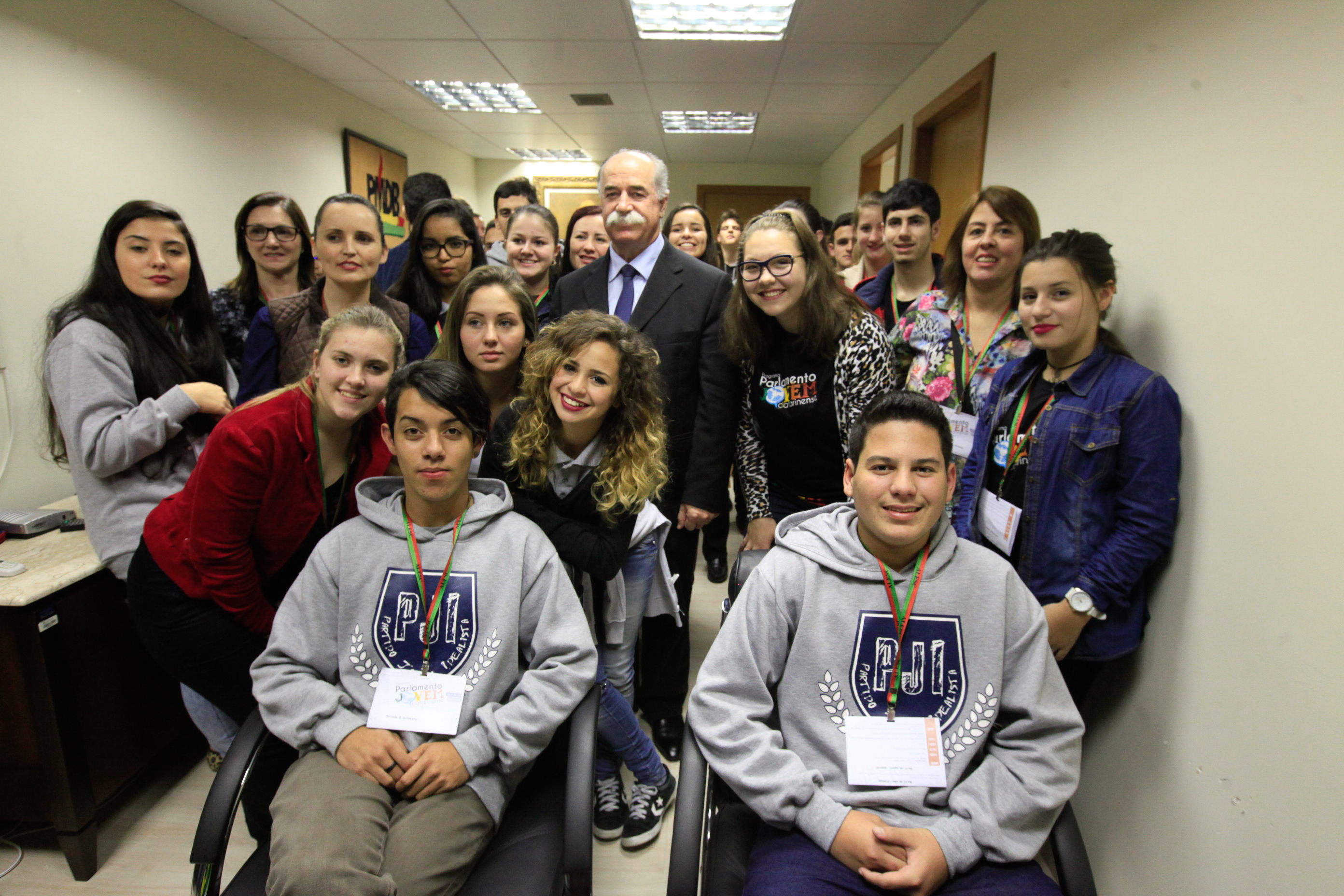 Parlamento Jovem visita Presidência da Assembleia. Foto:Miriam Zomer