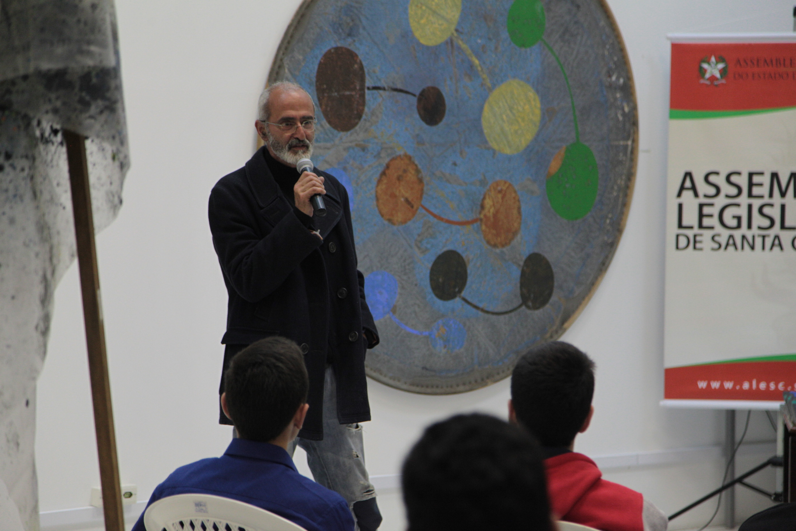 Parlamento Jovem - Palestra sobre arte.Foto: Solon Soares