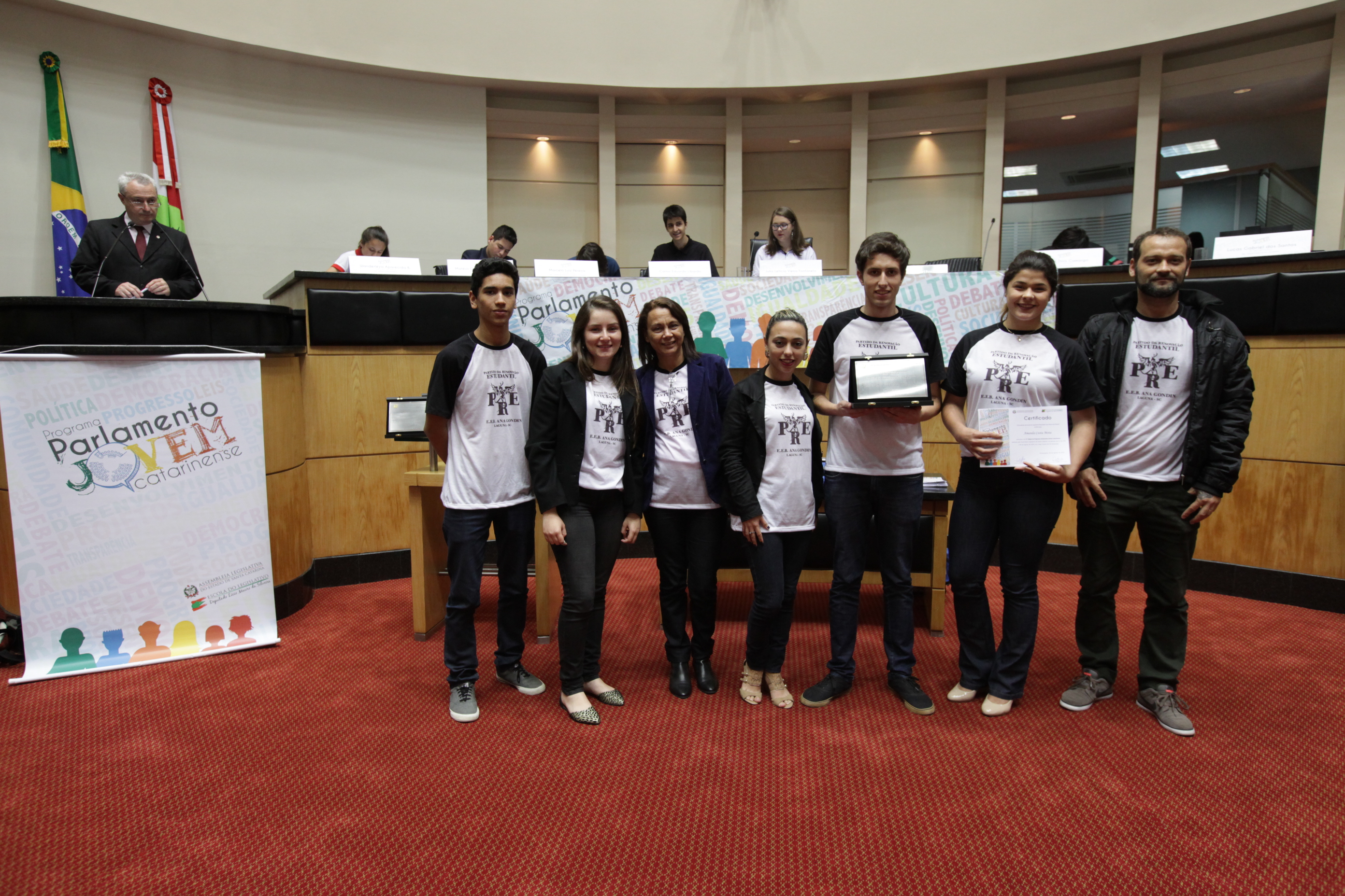 Encerramento do Parlamento Jovem.