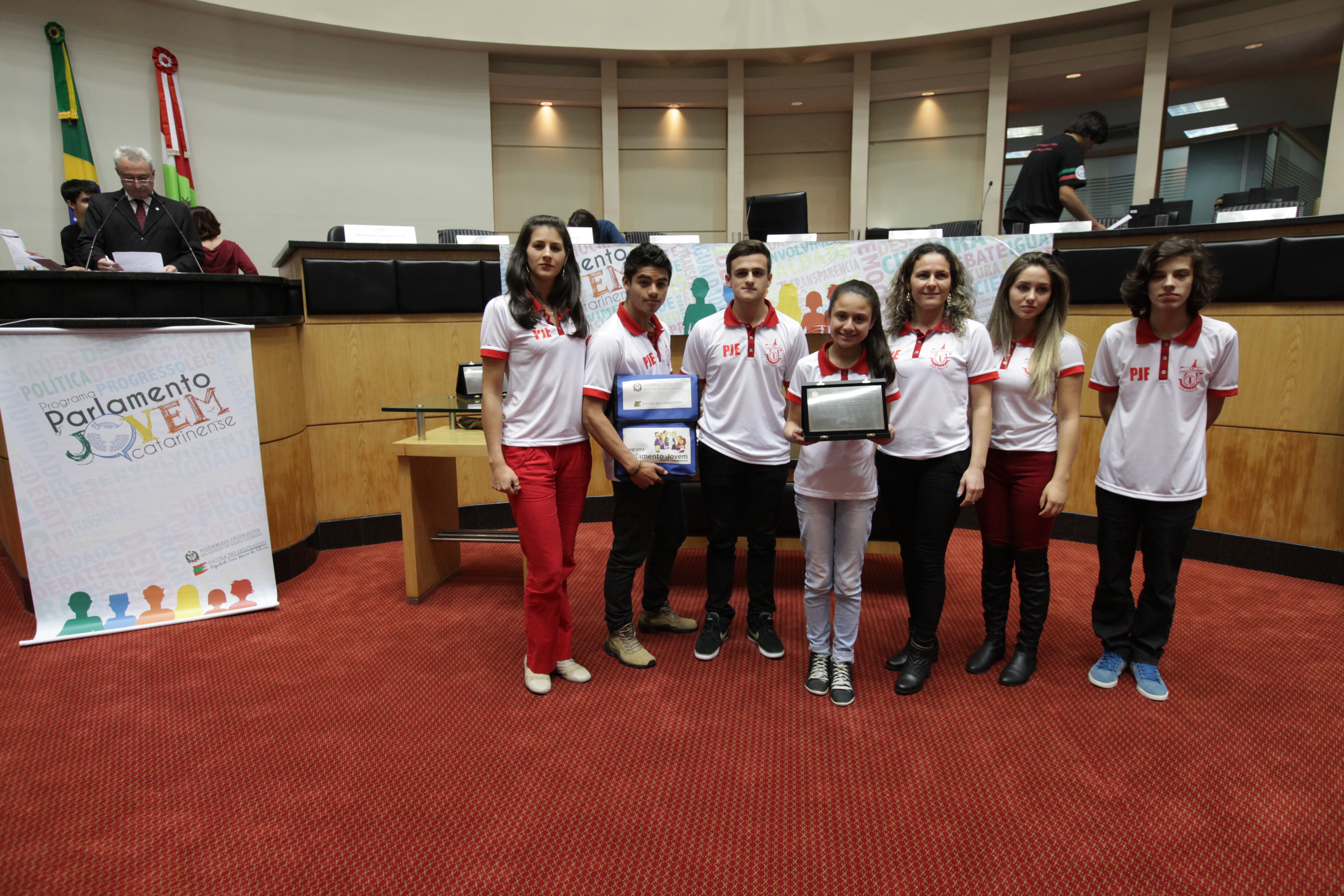 Encerramento do Parlamento Jovem.