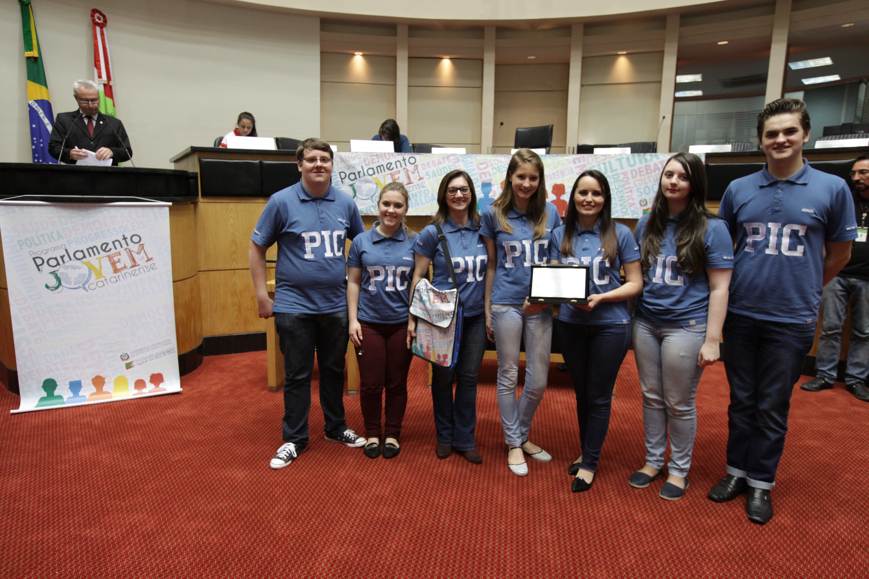 Encerramento do Parlamento Jovem.