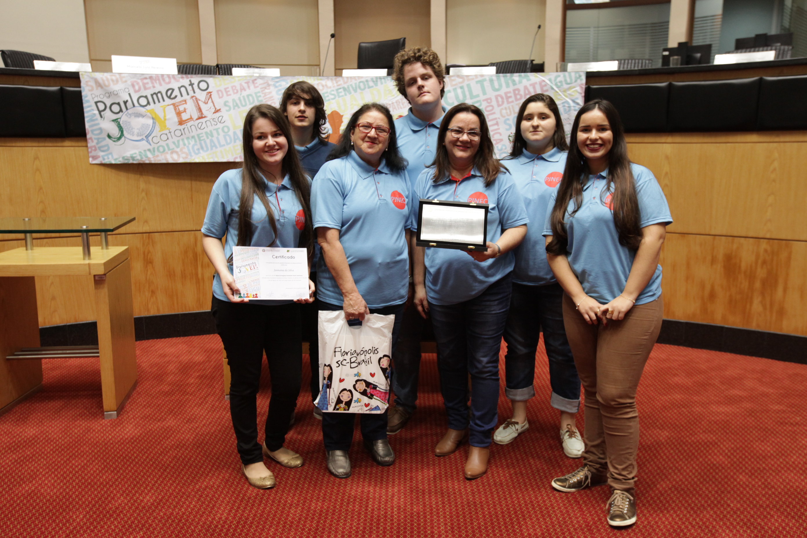 Encerramento do Parlamento Jovem.