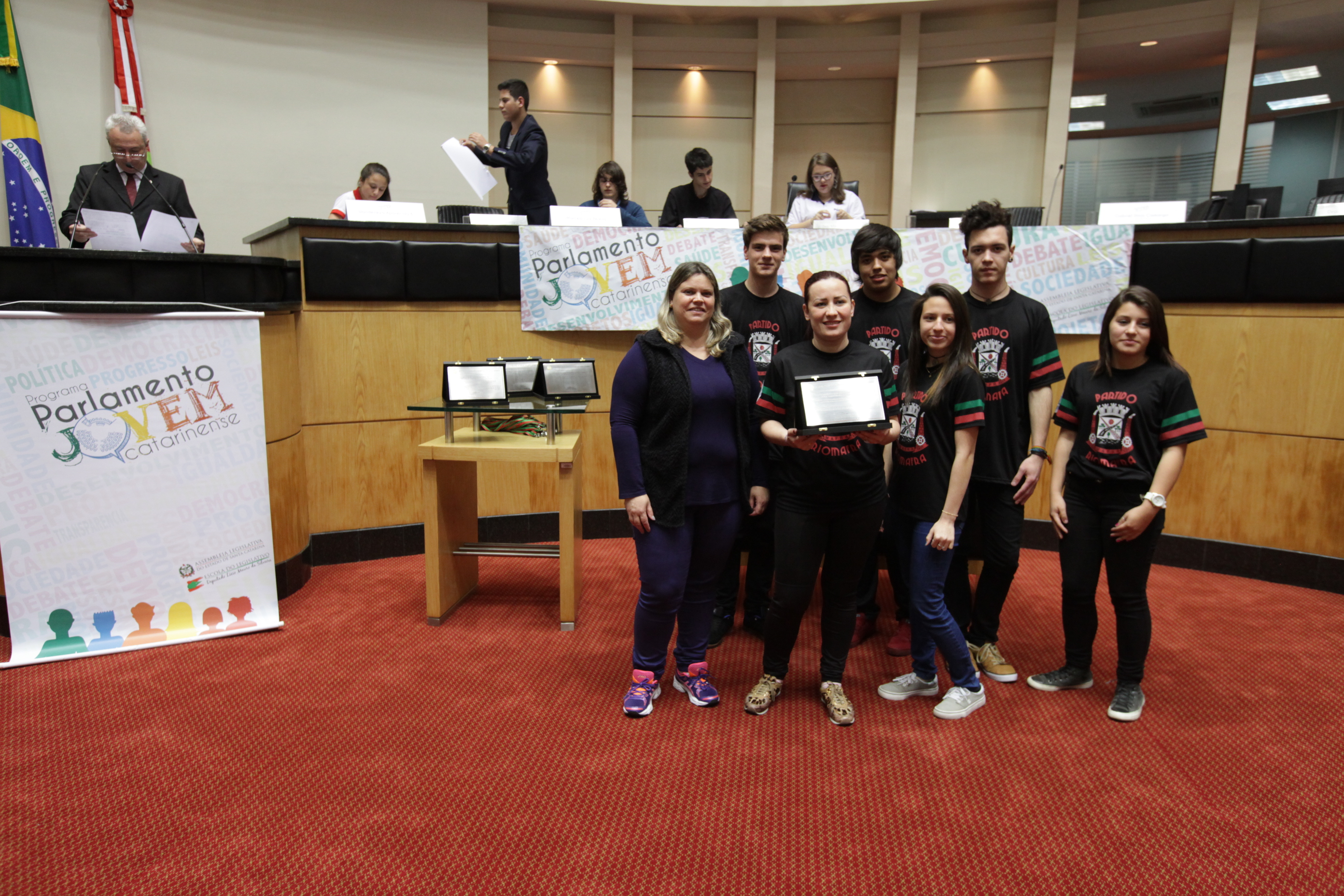 Encerramento do Parlamento Jovem.