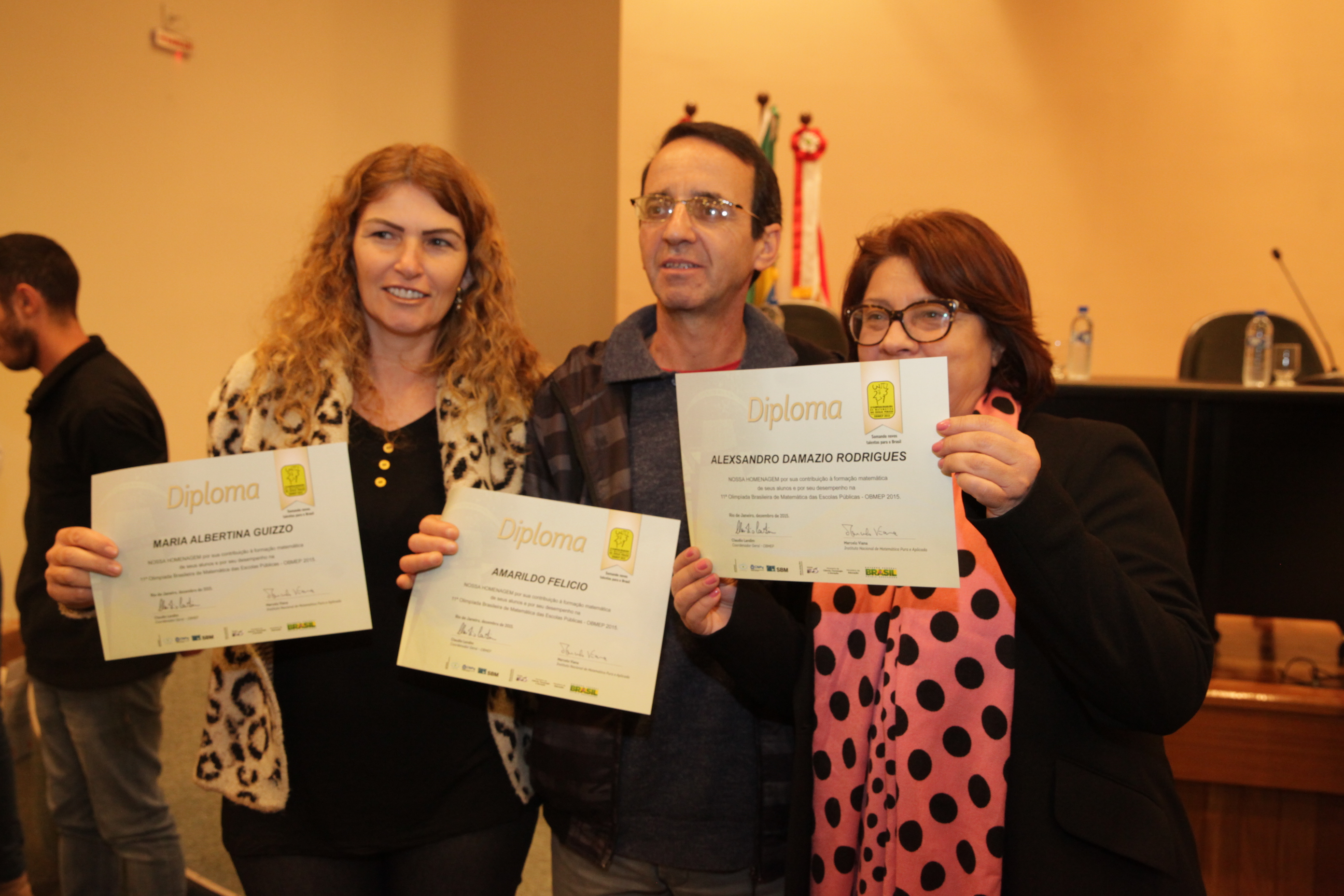 Premiação da Olimpíada Brasileira de Matemática das Escolas Públicas.