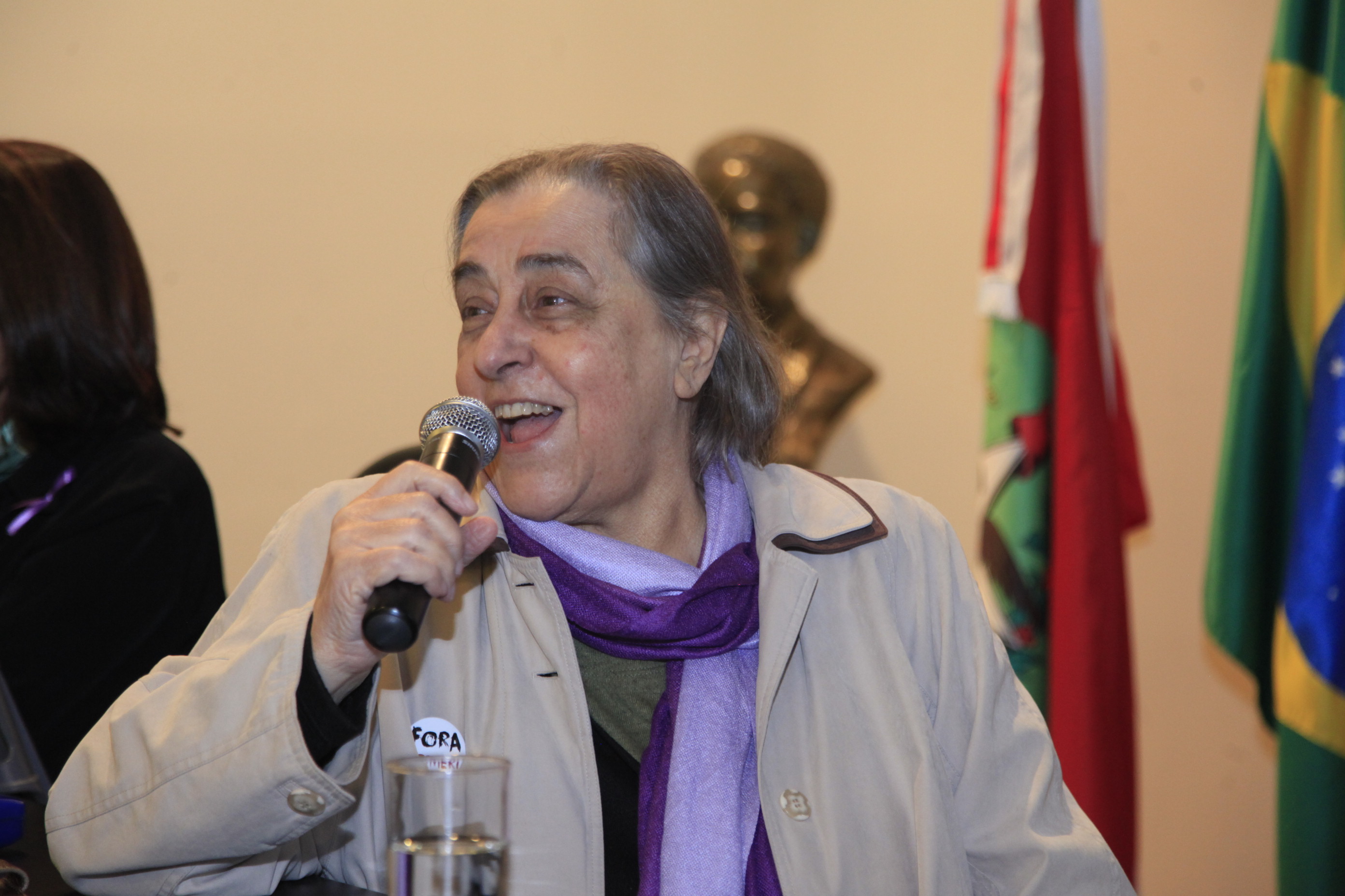 Catarina Neusa Freire Dias - presidente da Casa da Mulher Catarina. Oficina de Capacitação na Atenção a Pessoas em Situação de Violência Sexual.
