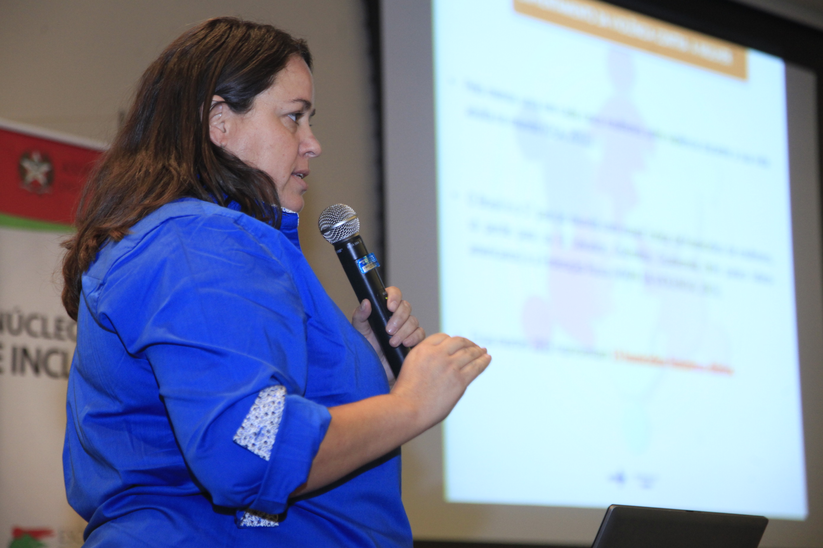 Caroline Schweitzer de Oliveira, Secretária de Atenção à Saúde. Oficina de Capacitação na Atenção a Pessoas em Situação de Violência Sexual.