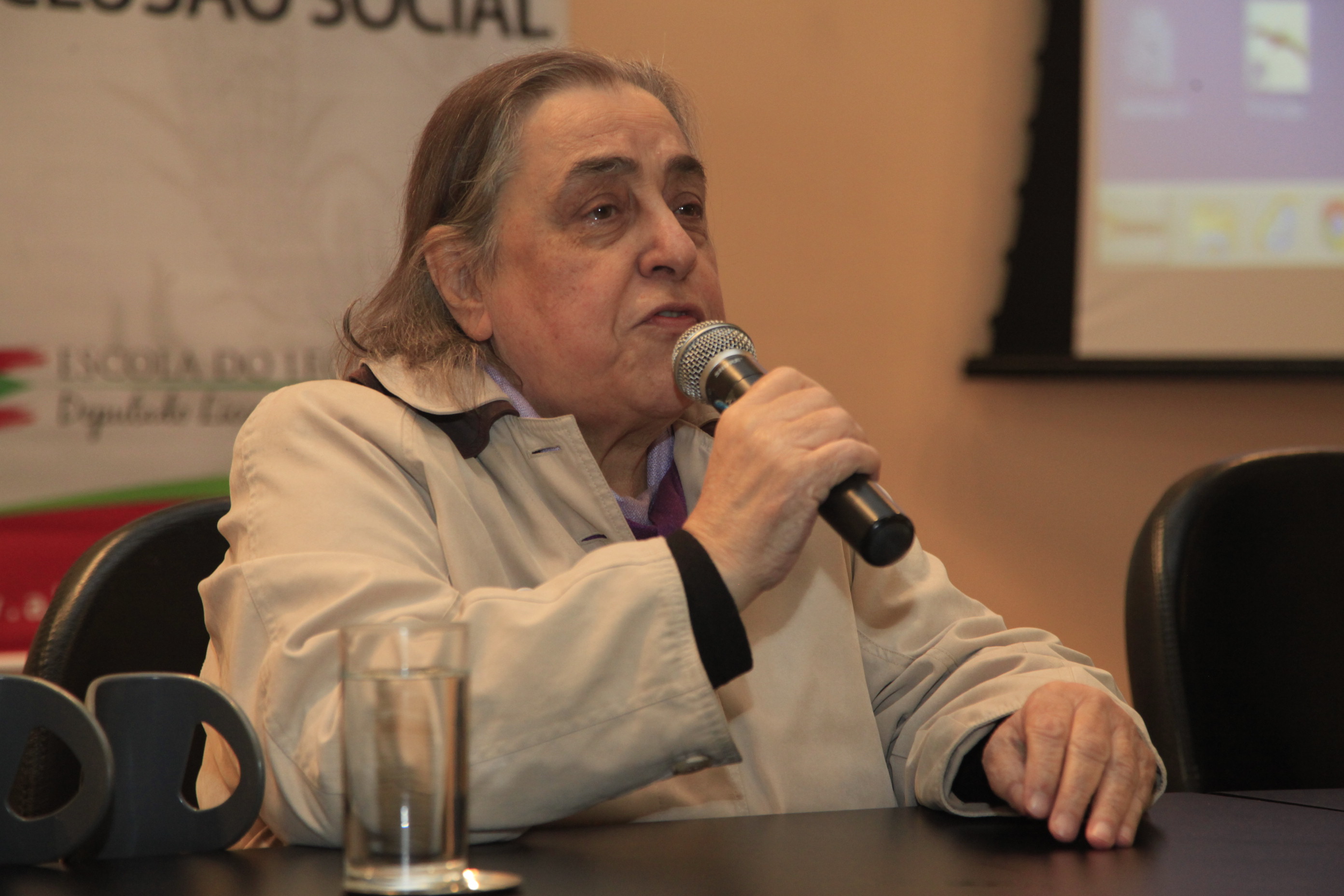 Catarina Neusa Freire Dias - presidente da Casa da Mulher Catarina. Oficina de Capacitação na Atenção a Pessoas em Situação de Violência Sexual.