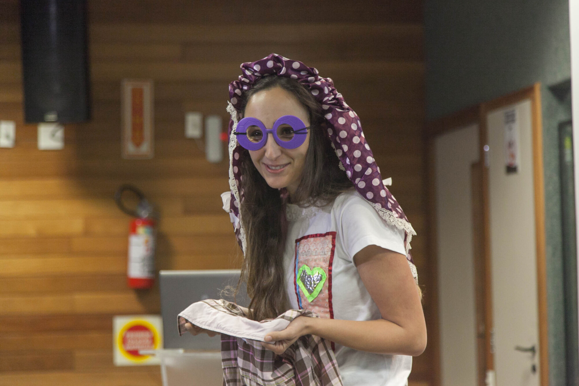A atriz Paula Tonon Bittencourt apresentou uma esquete sobre o tema