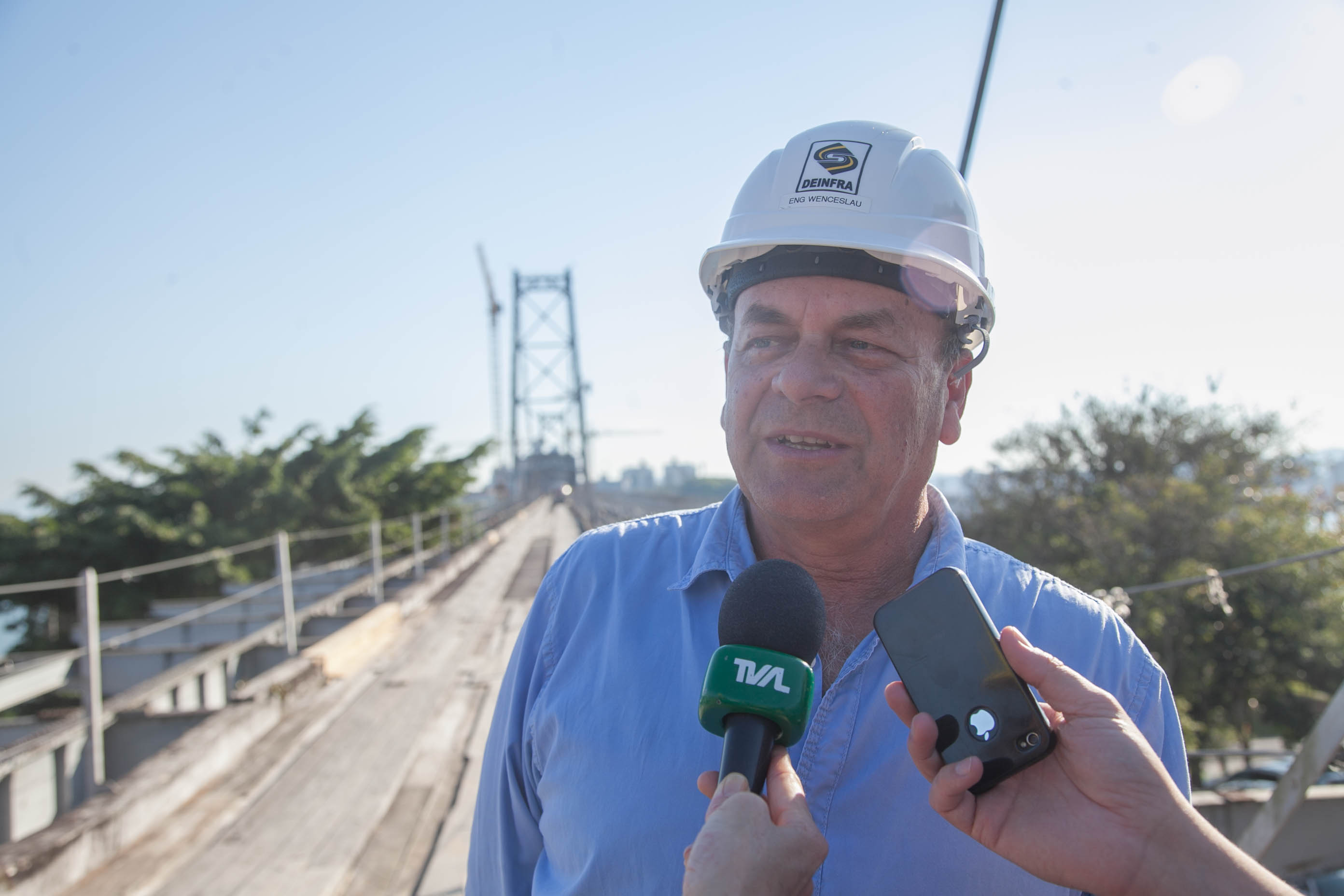 Wenceslau J. Diotallevy, Engenheiro Fiscal da Obra de Reabilitação e Recuperação da Ponte Hercílio Luz