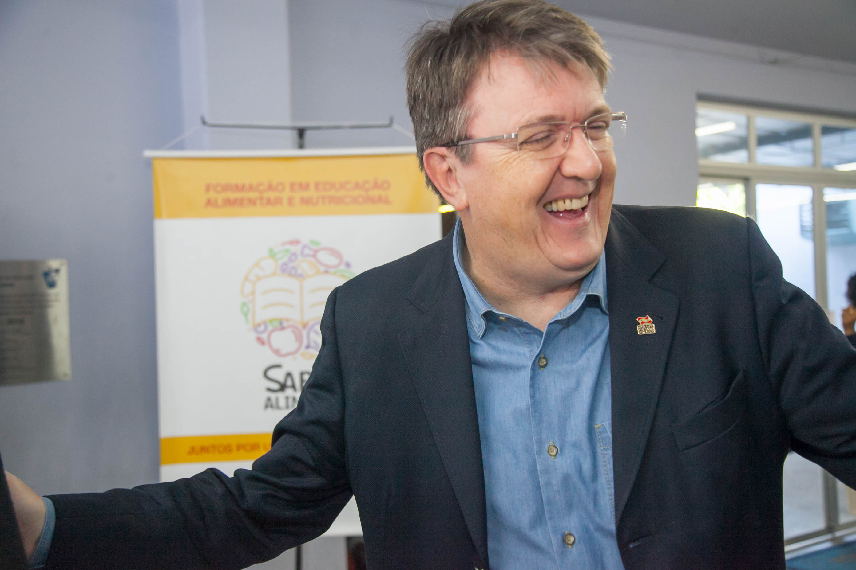 Eduardo Deschamps, Secretário de Educação de Santa Catarina em Lançamento do Programa Saber Alimenta