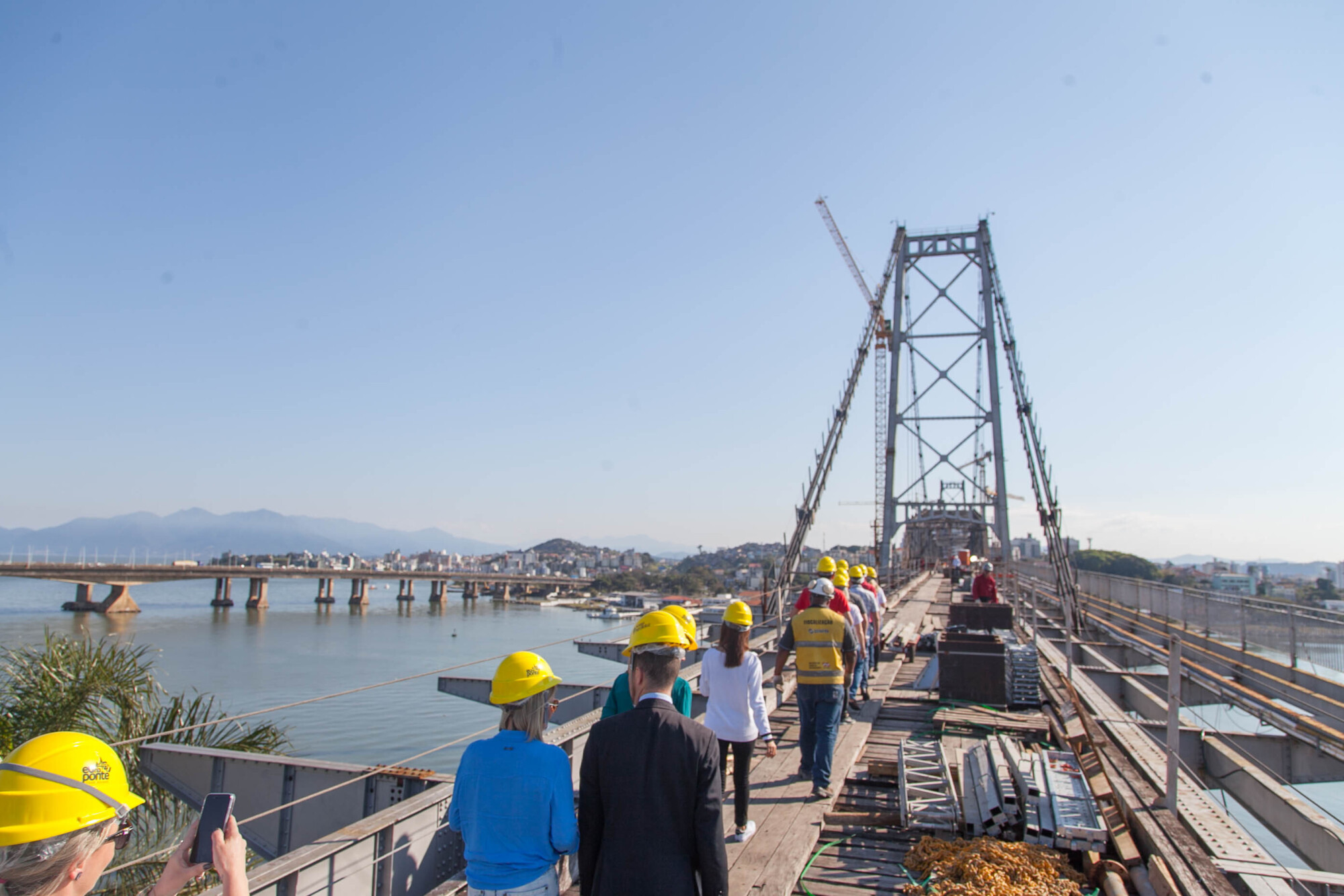 Inscrições para visita às obras da Ponte Hercílio Luz, na Capital, estão suspensas