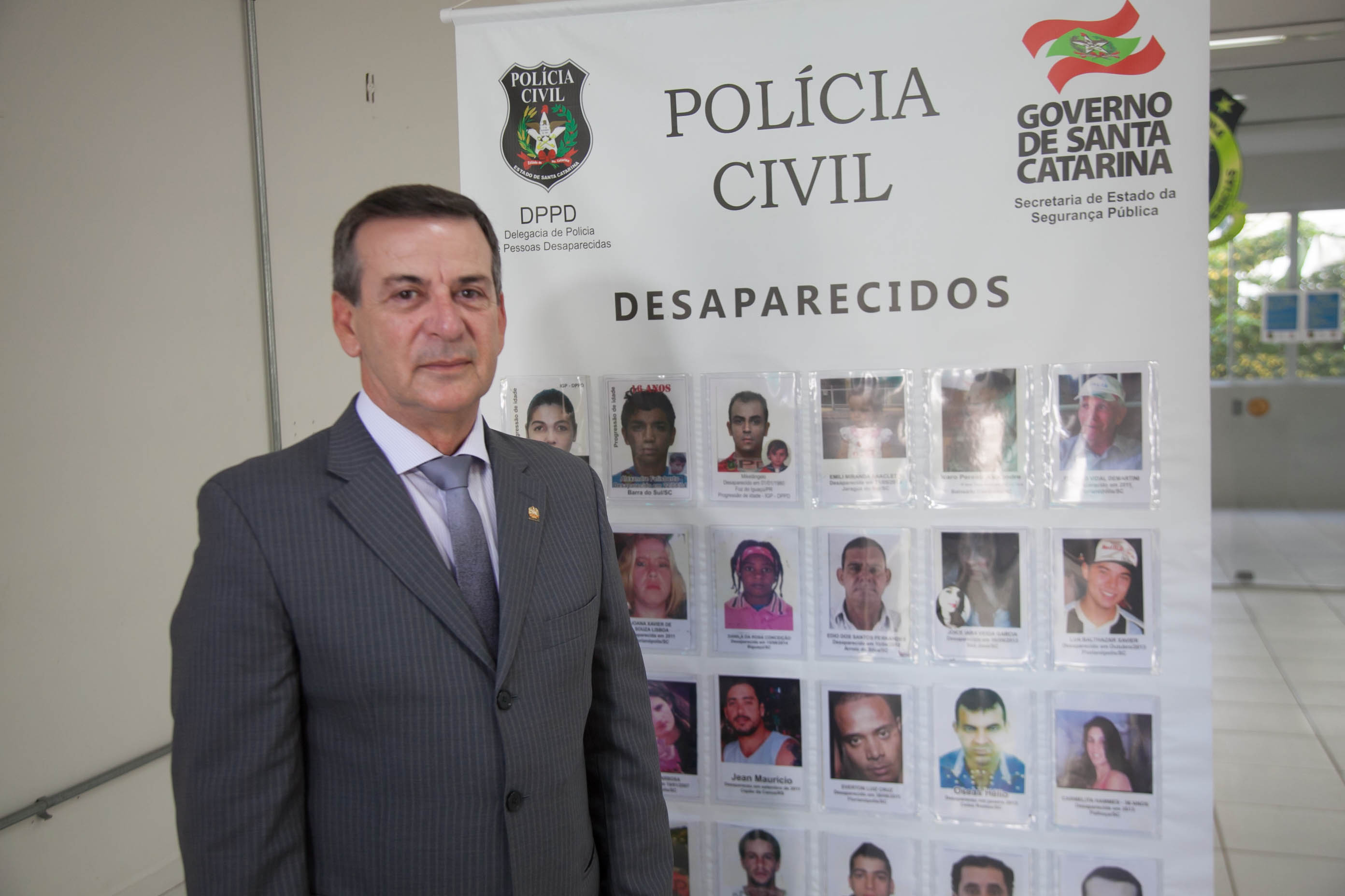 Delegado Wanderley Redondo, delegado responsável pela Delegacia de Pessoas Desaparecidas