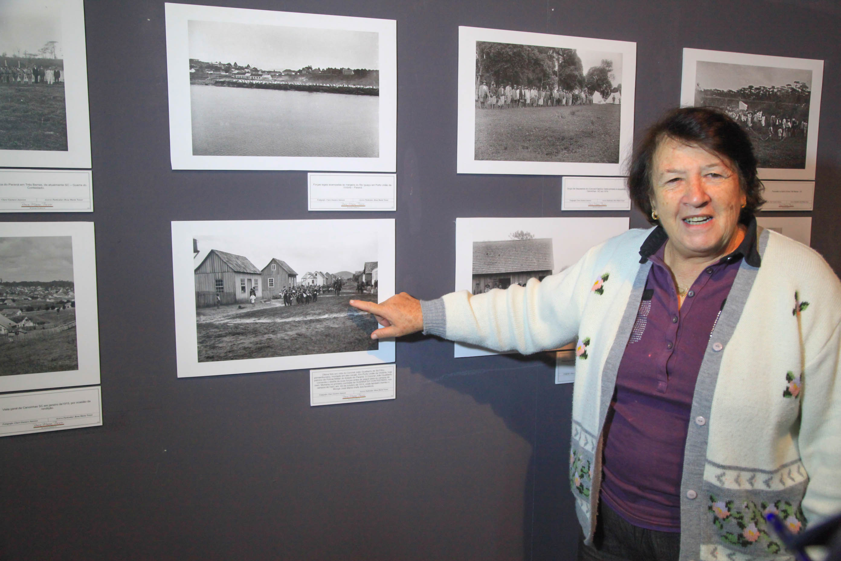 Rosa Maria Tesser, historiadora - Exposição de Fotos do Contestado
