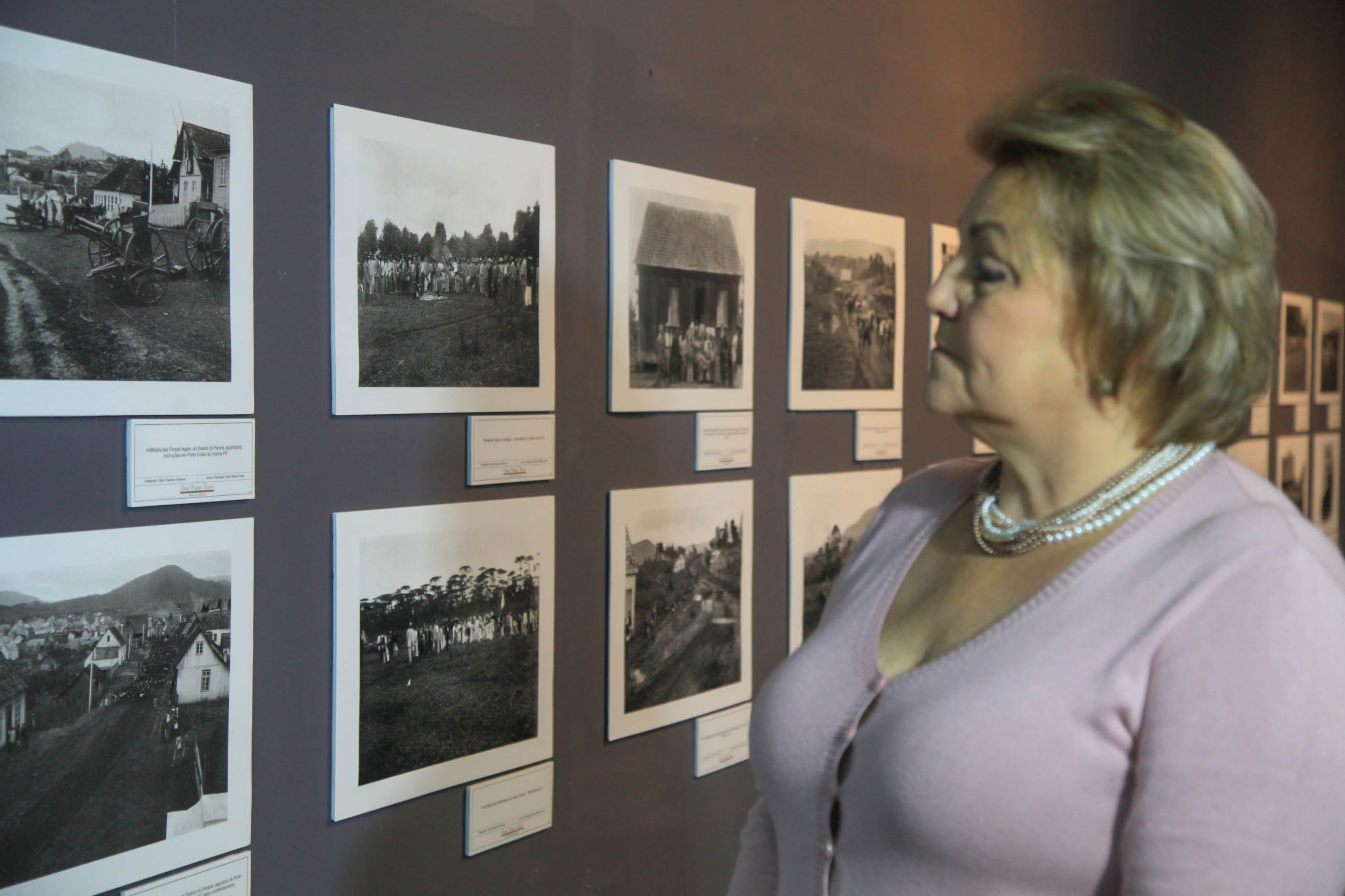 Maria Teresinha Debatin, Presidente da Fundação Catarinense de Cultura - Exposição de Fotos do Contestado