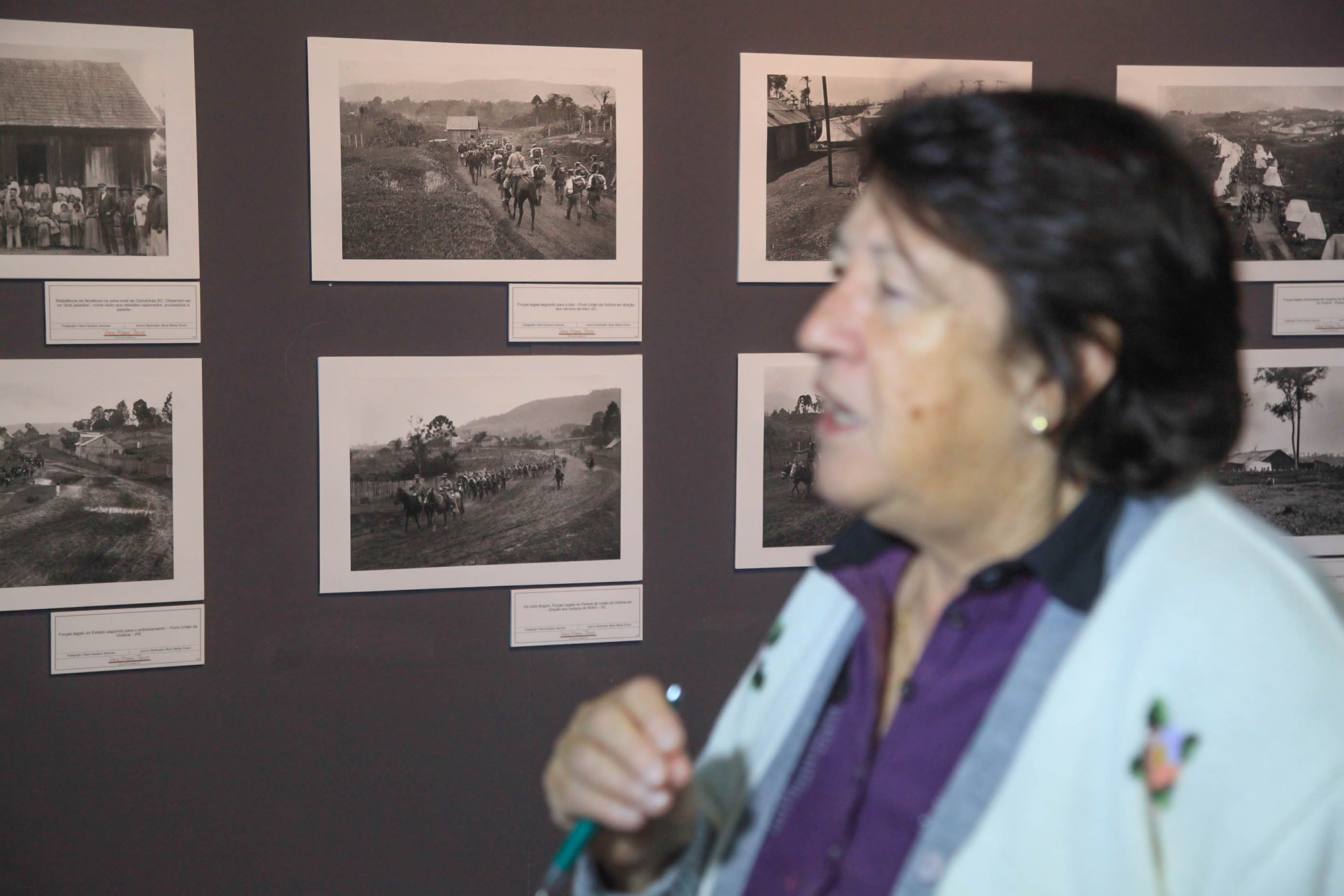 Rosa Maria Tesser, historiadora - Exposição de Fotos do Contestado