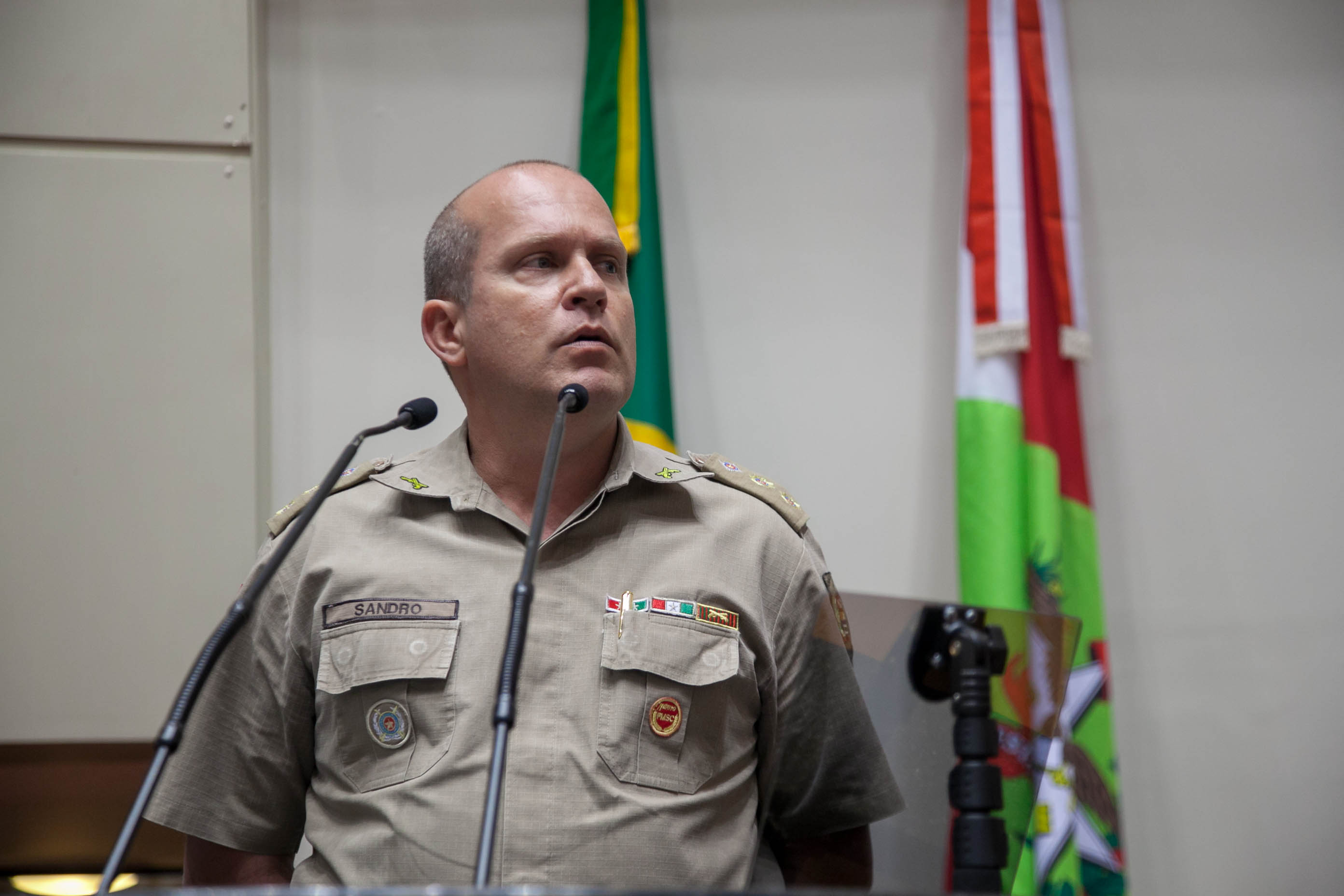 Coronel Sandro Pallaoro, Representante da Polícia Militar de Santa Catarina - Audiência Pública: Bebidas Alcóolicas nos Estádios