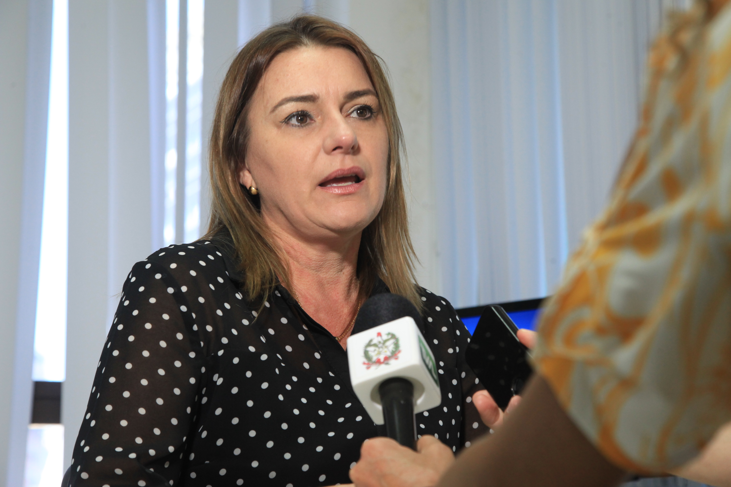 Simulador de Votação. Patrícia Sardá, coordenadora de eleições.