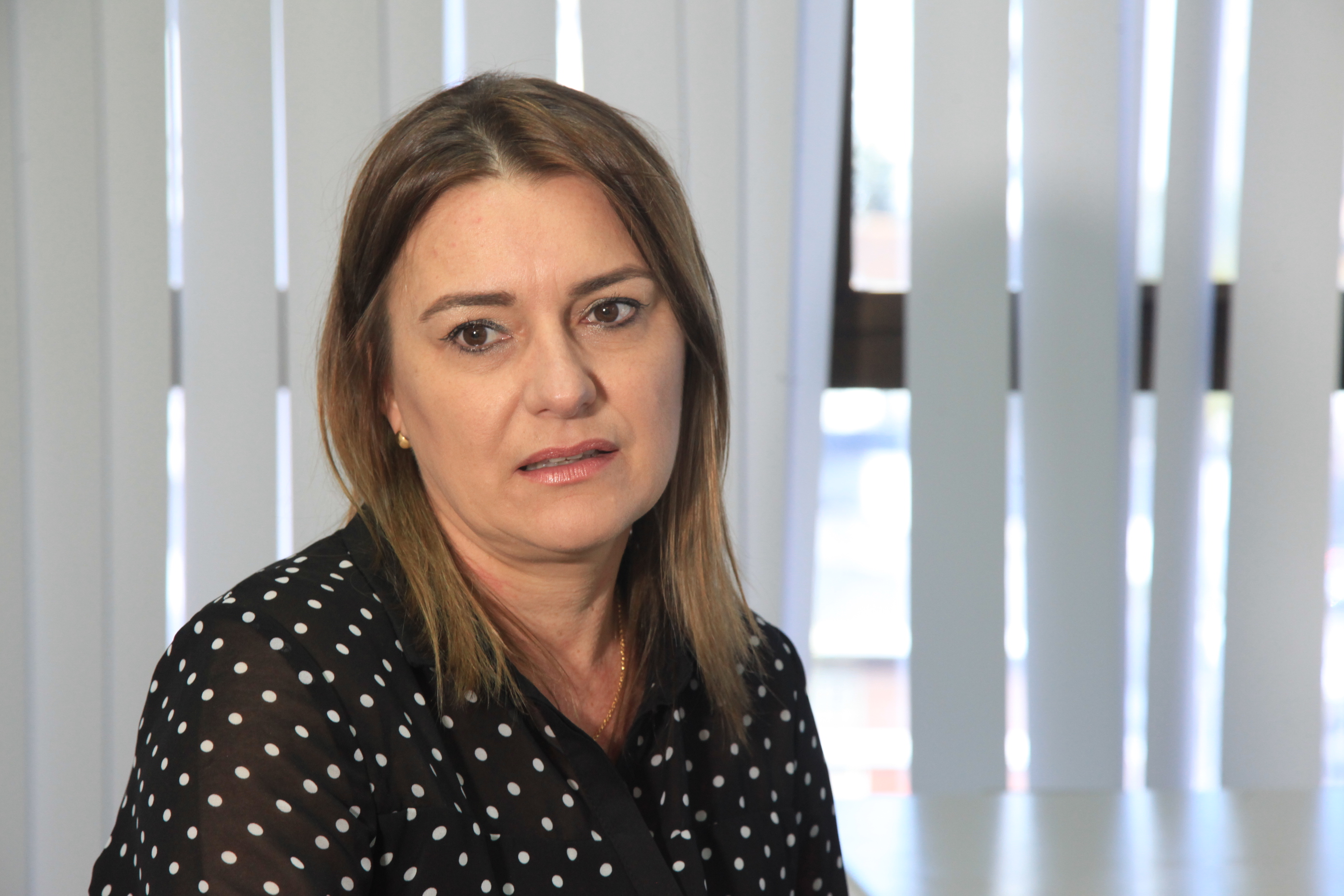 Simulador de Votação. Patrícia Sardá, coordenadora de eleições.