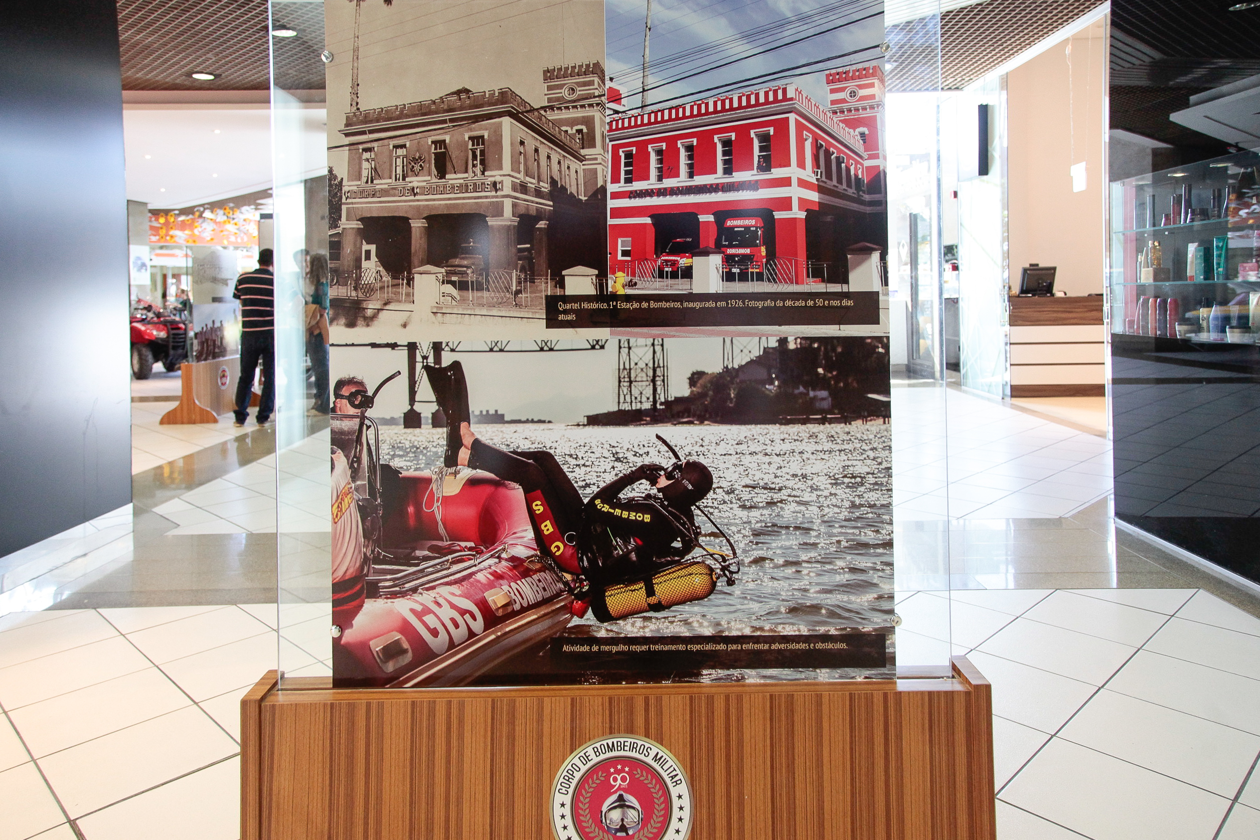 Exposição 90 anos dos Bombeiros Militar.