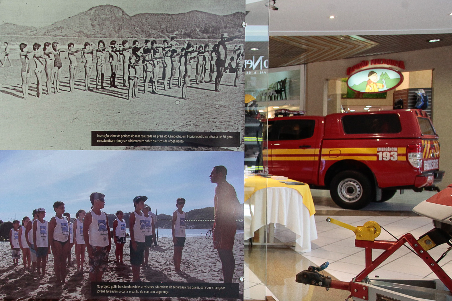 Exposição 90 anos dos Bombeiros Militar.