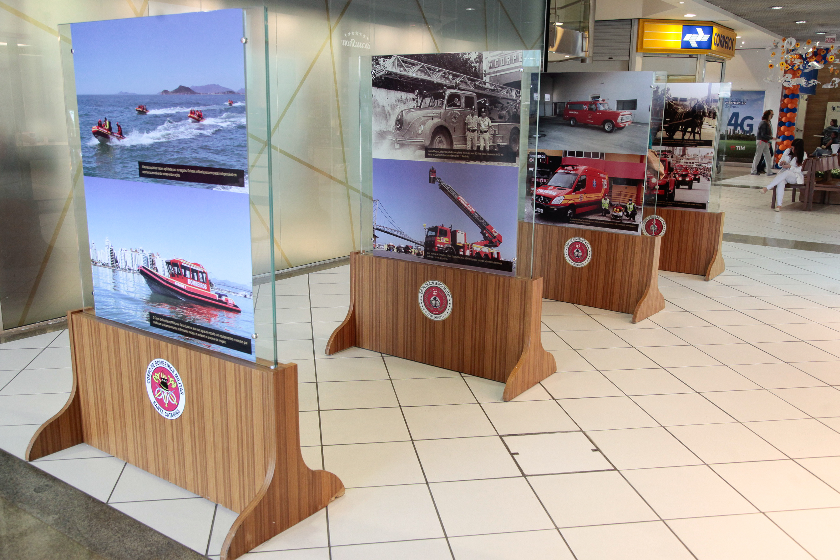 Exposição 90 anos dos Bombeiros Militar.