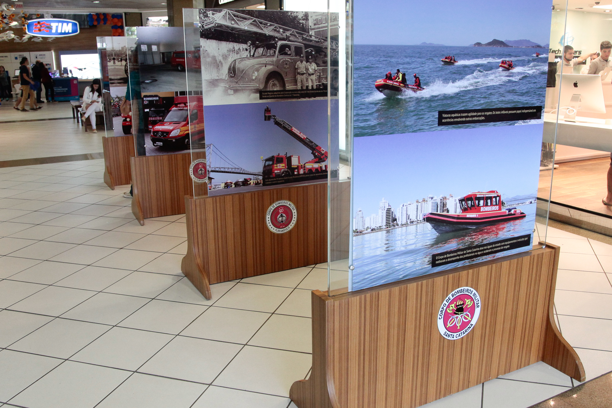 Exposição 90 anos dos Bombeiros Militar.