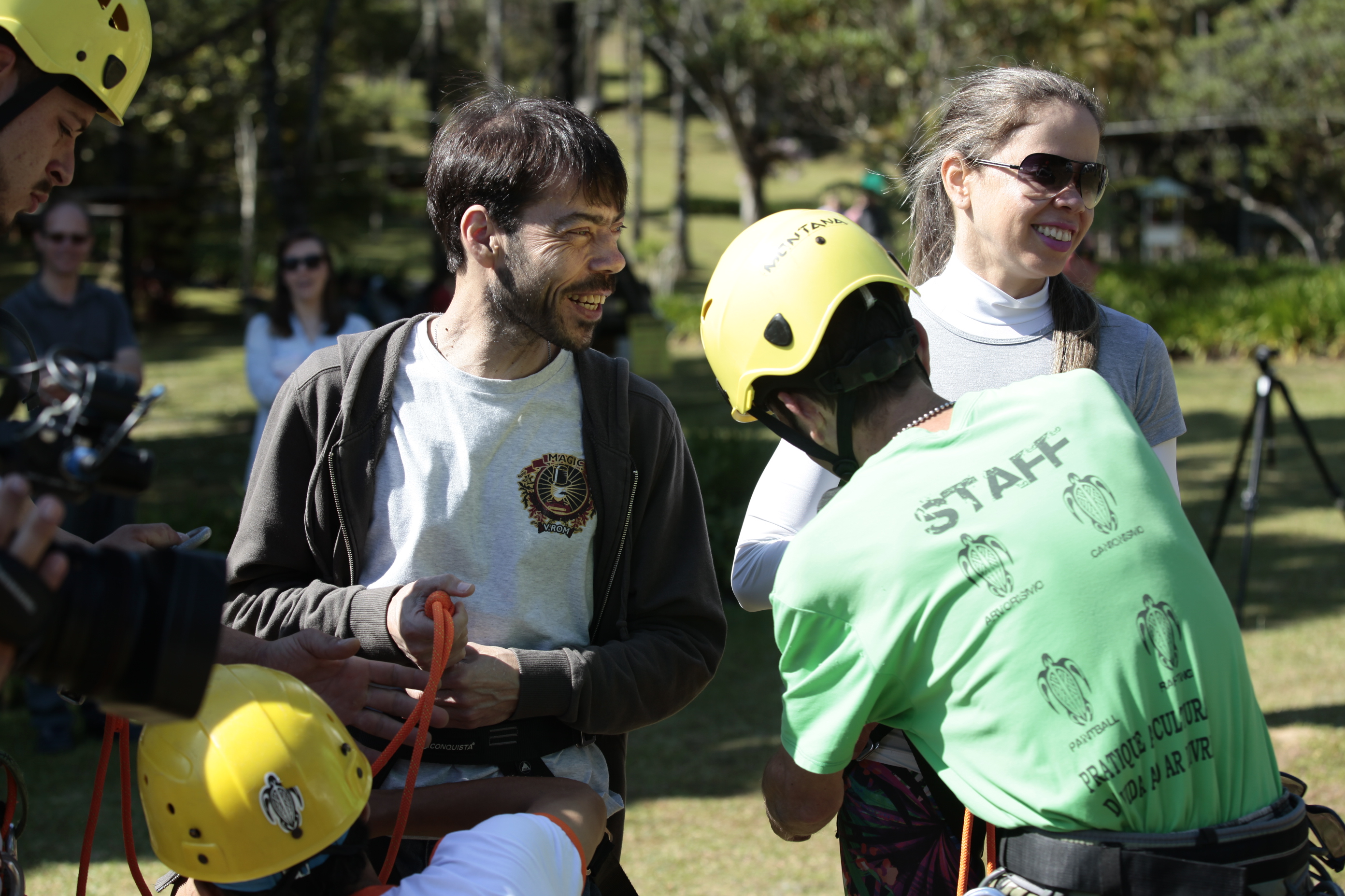 Acic Promove Prática de Arvorismo para Pessoas Cegas.