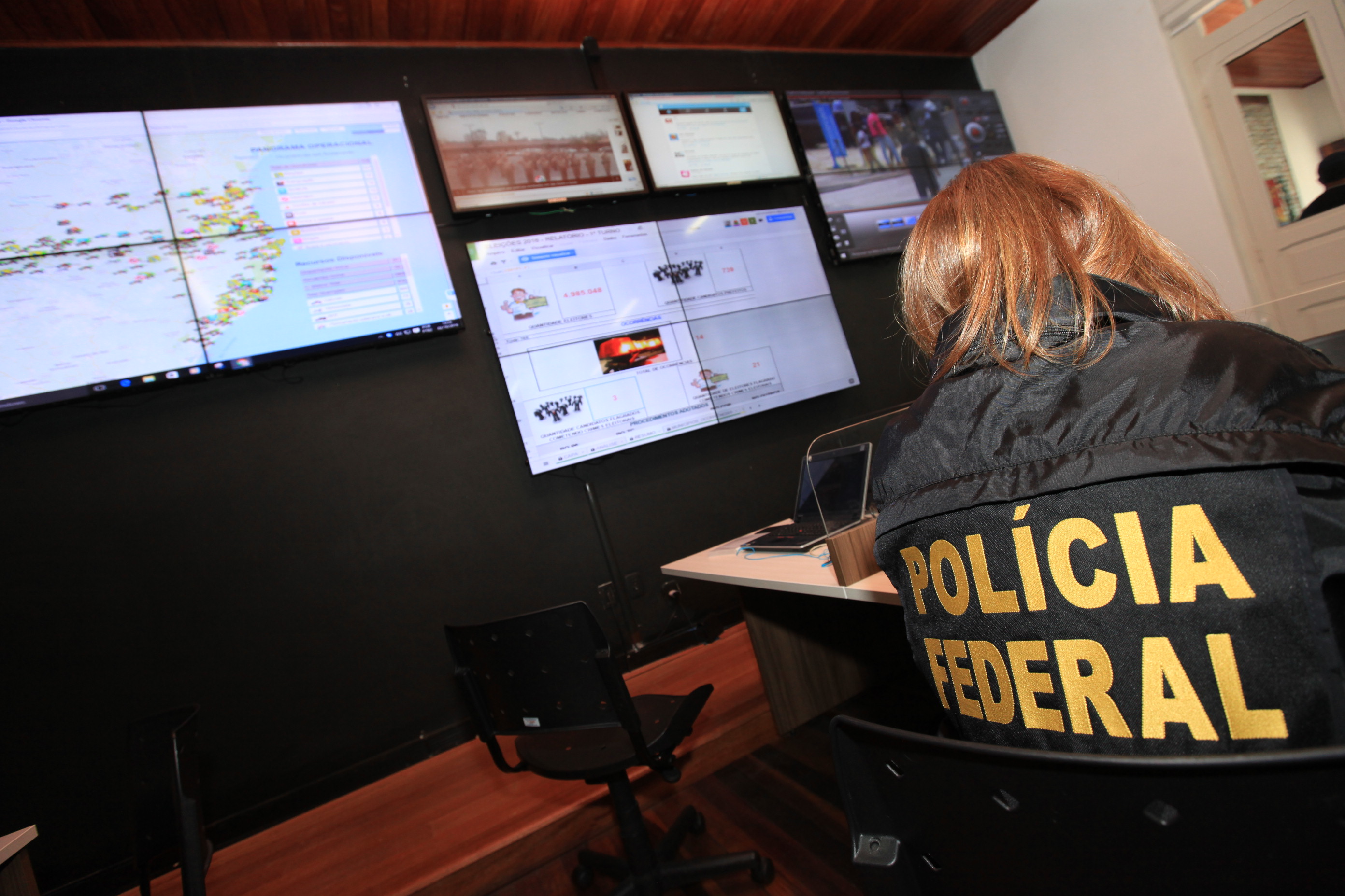 Sala de Situação - Comando da PMSC.