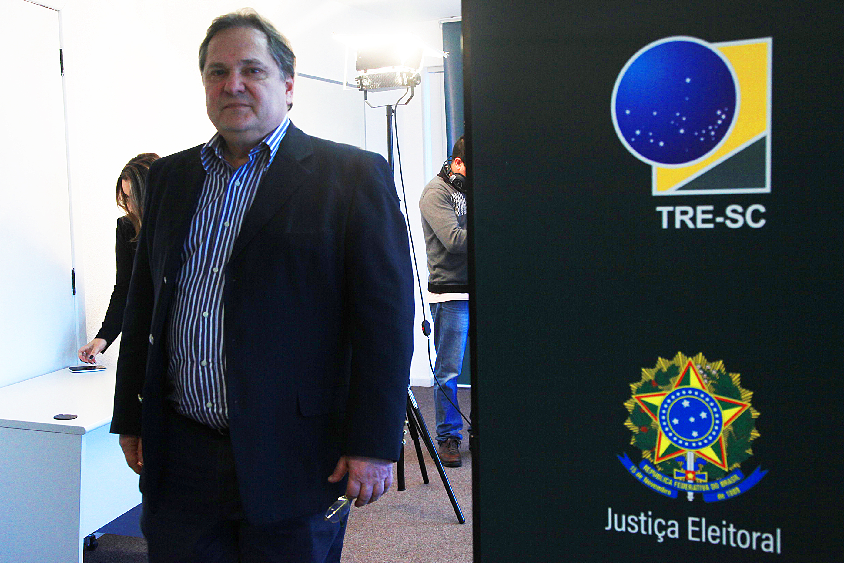Presidente do TRE-SC, Desembargador Cesar Abreu.