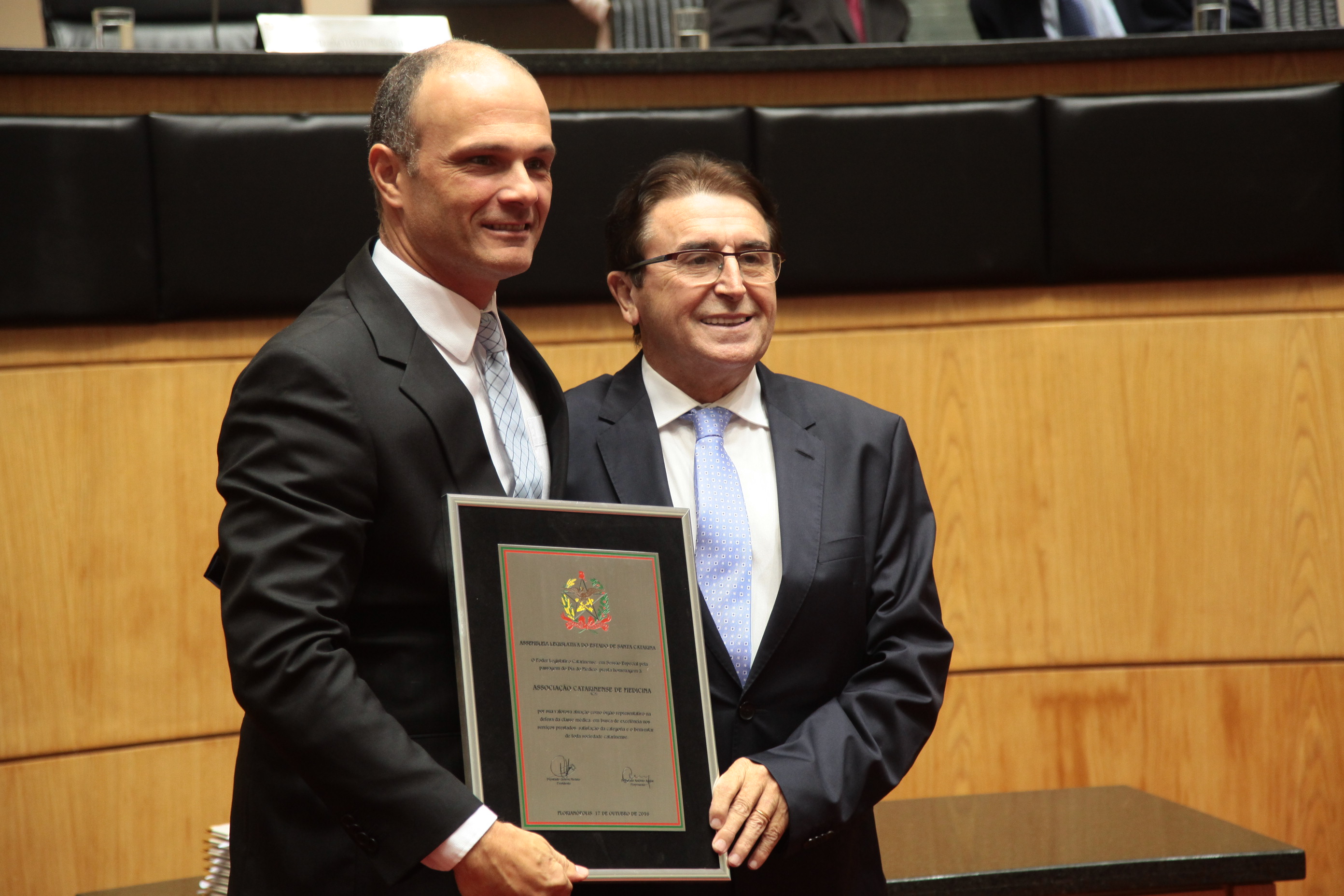 Doutor Rafael Klee, Presidente da Associação Catarinense de Medicina - Sessão Especial ao Dia do Médico.