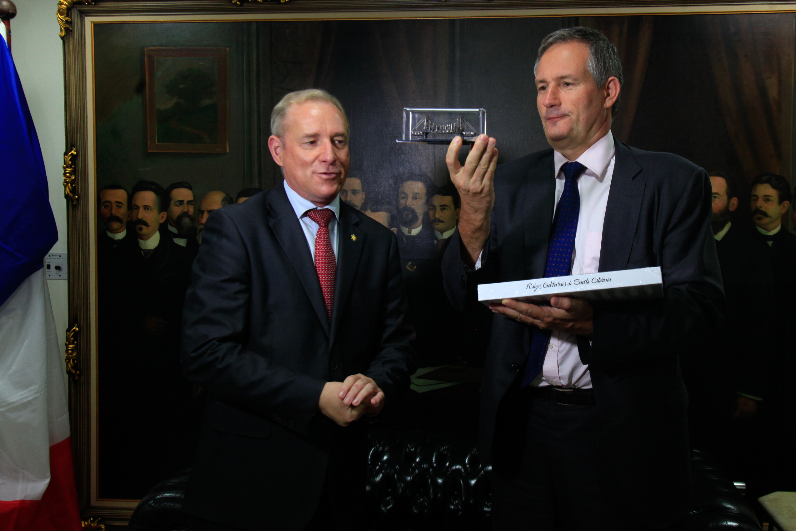 Visita do embaixador da França .