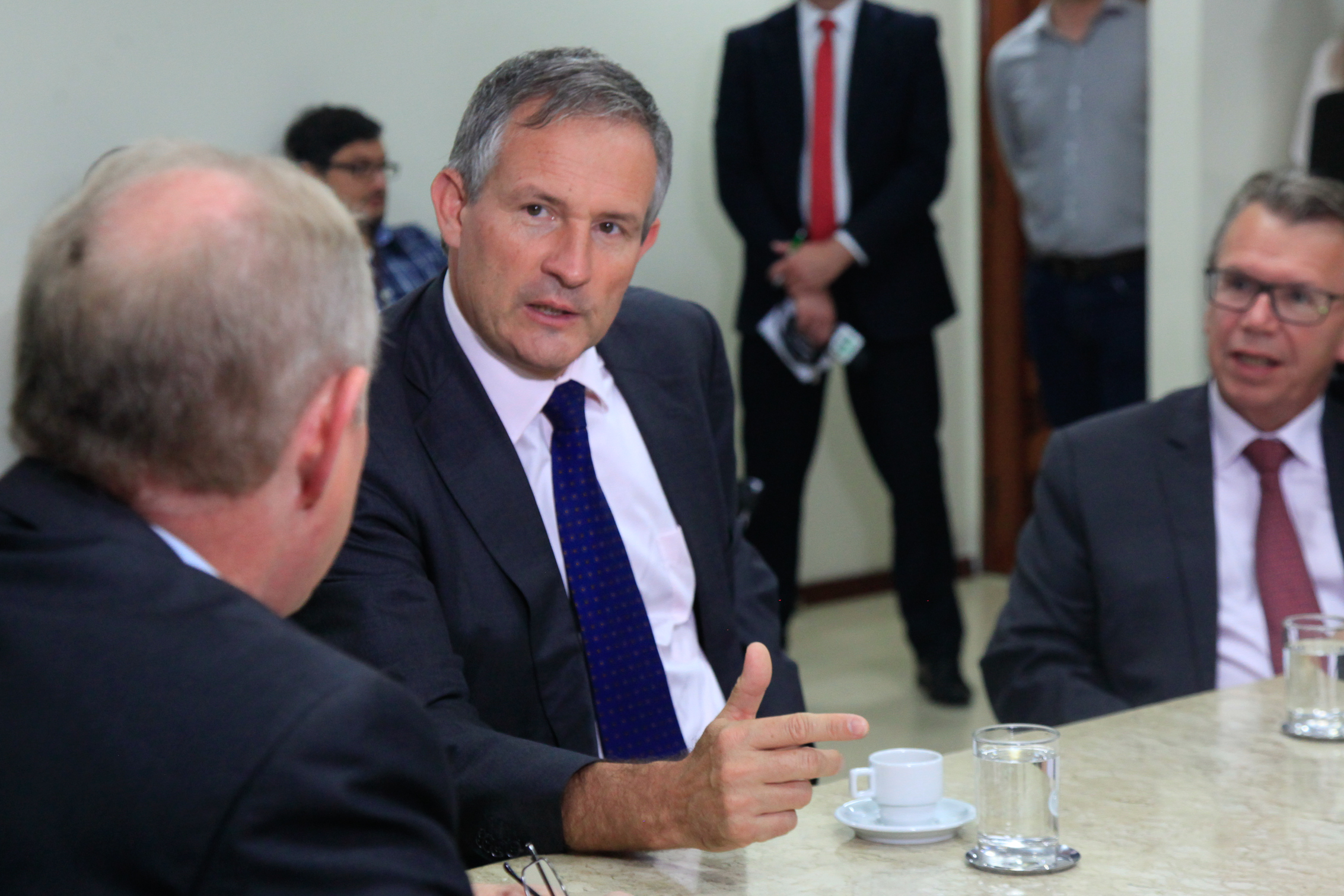 Visita do embaixador da França . Laurent Bili, embaixador da França.