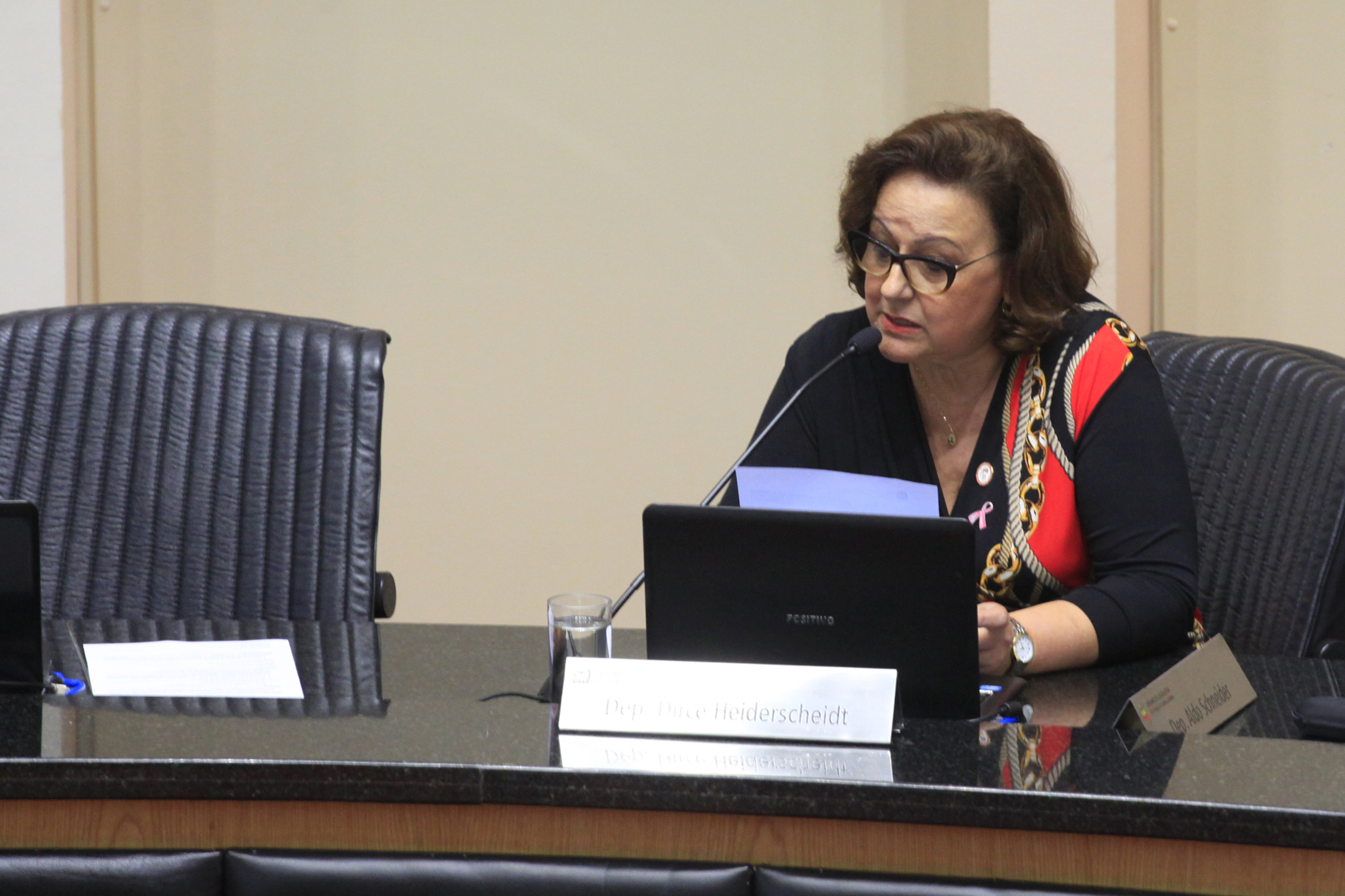 Deputada Dirce Heiderscheidt (PMDB). Sessão Ordinária. Foto: Daniela Coriolano / Agência AL