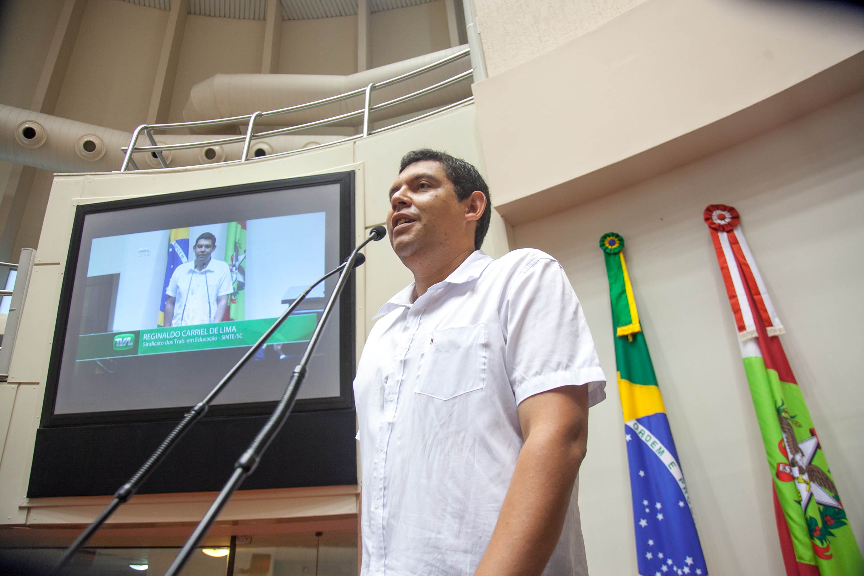 Reginaldo Carriel de Lima, Presidente do Sindicato dos Trabalhadores em Educação - Sessão Ordinária