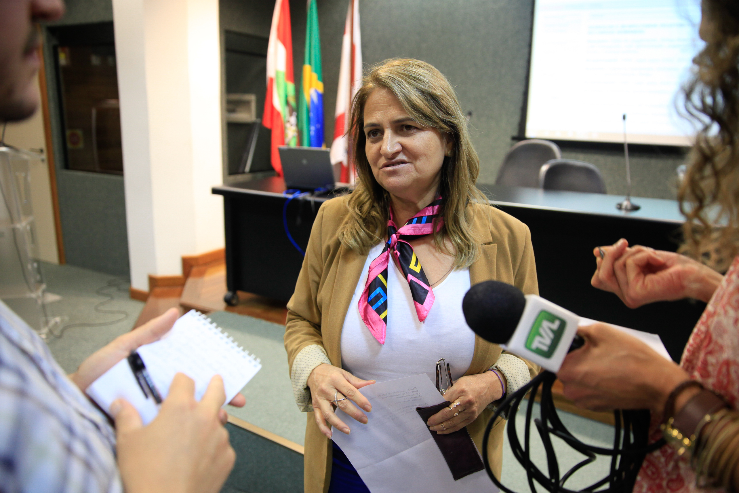 Programa de qualidade de vida na Alesc. Rosane Vieira, psicóloga.