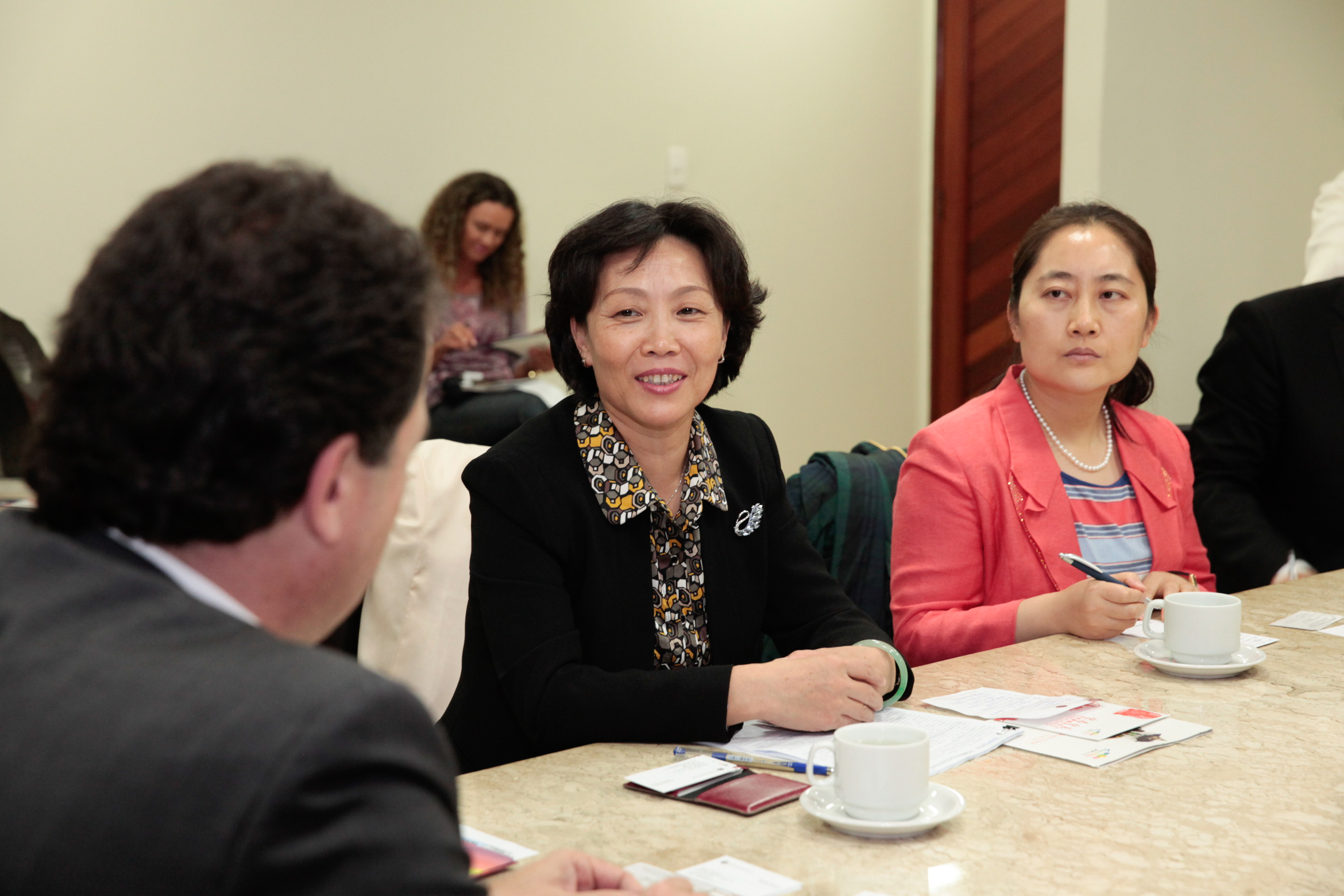 Comitiva chinesa visita parlamento.