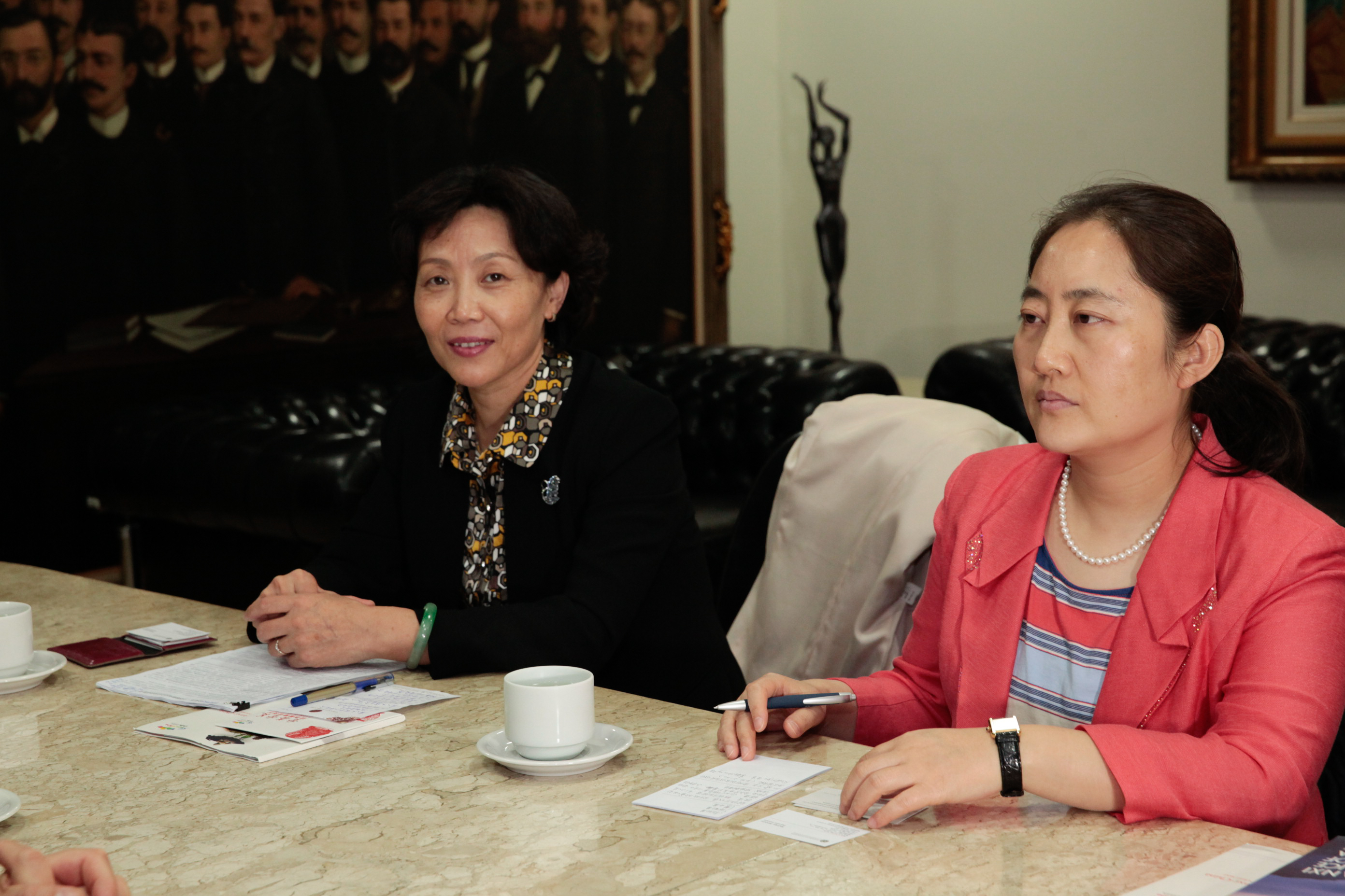 Comitiva chinesa visita parlamento.
