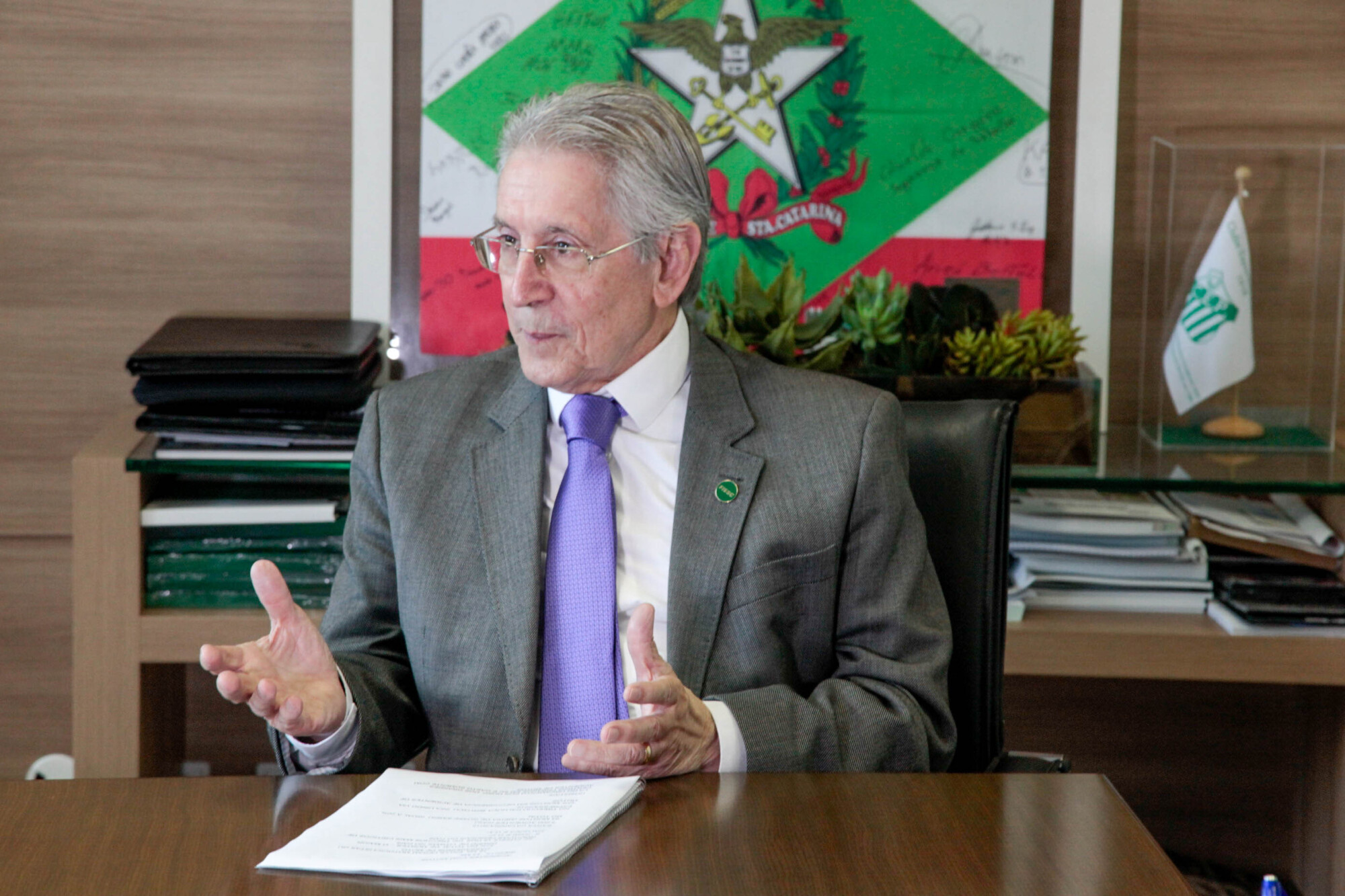 Glauco José Côrte, presidente da Fiesc.