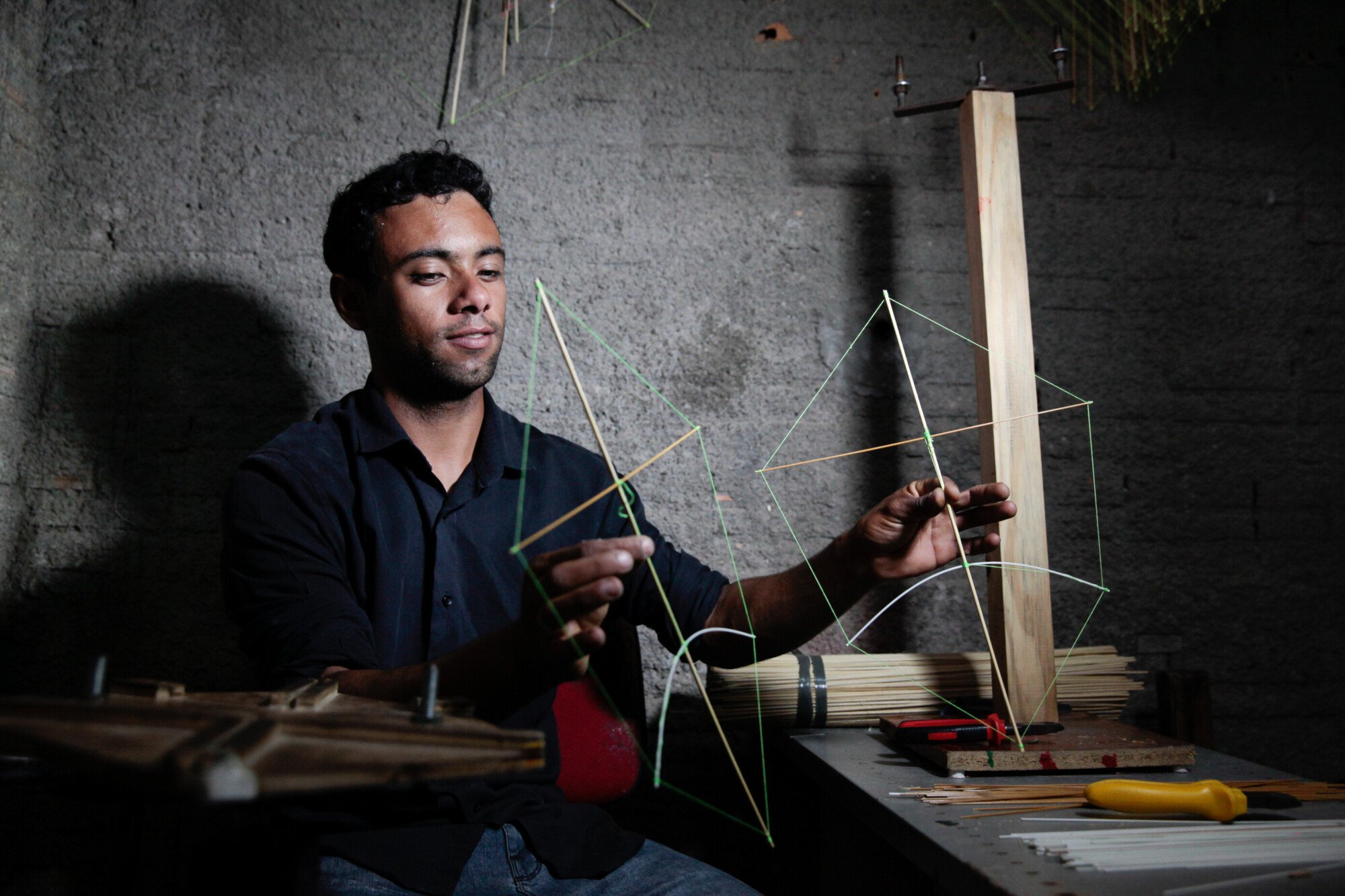 Diego Peres, instrutor dos adolescentes